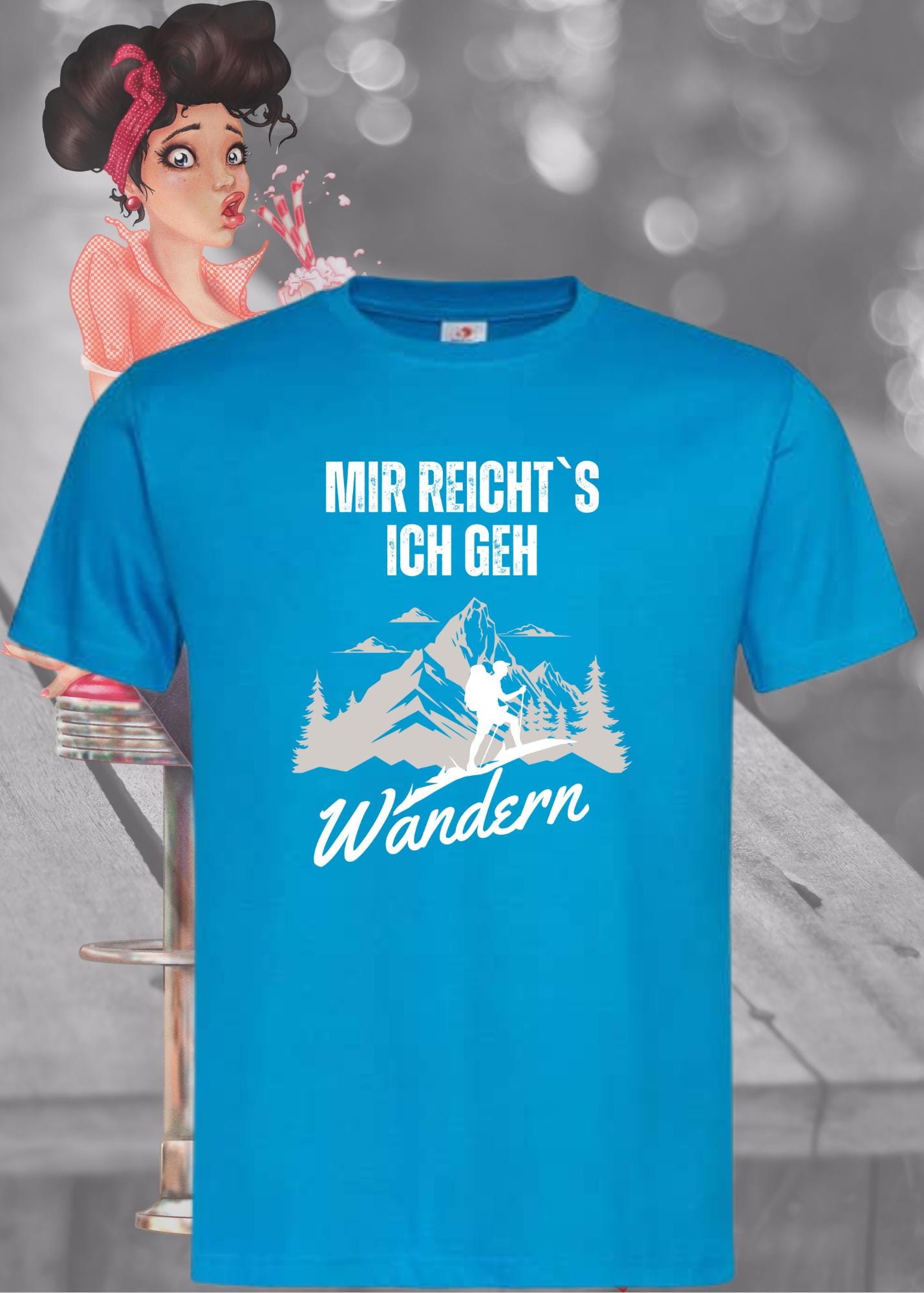 🥾 T-Shirt 'Mir reichts ich geh wandern!' - Witziges Wanderer Geschenk Unisex