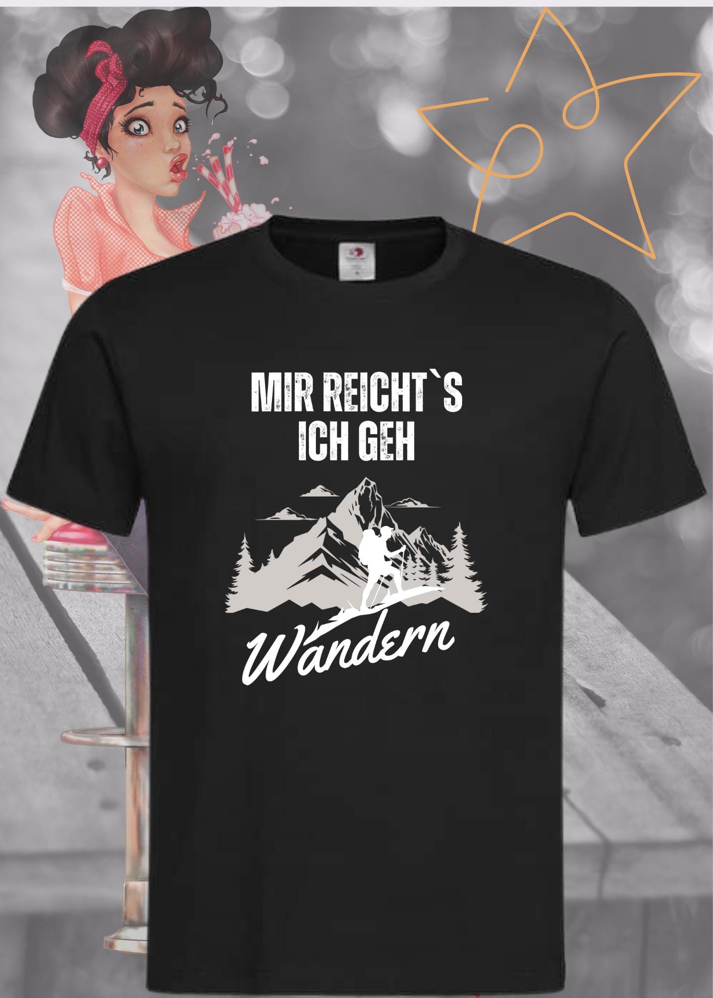 🥾 T-Shirt 'Mir reichts ich geh wandern!' - Witziges Wanderer Geschenk Unisex