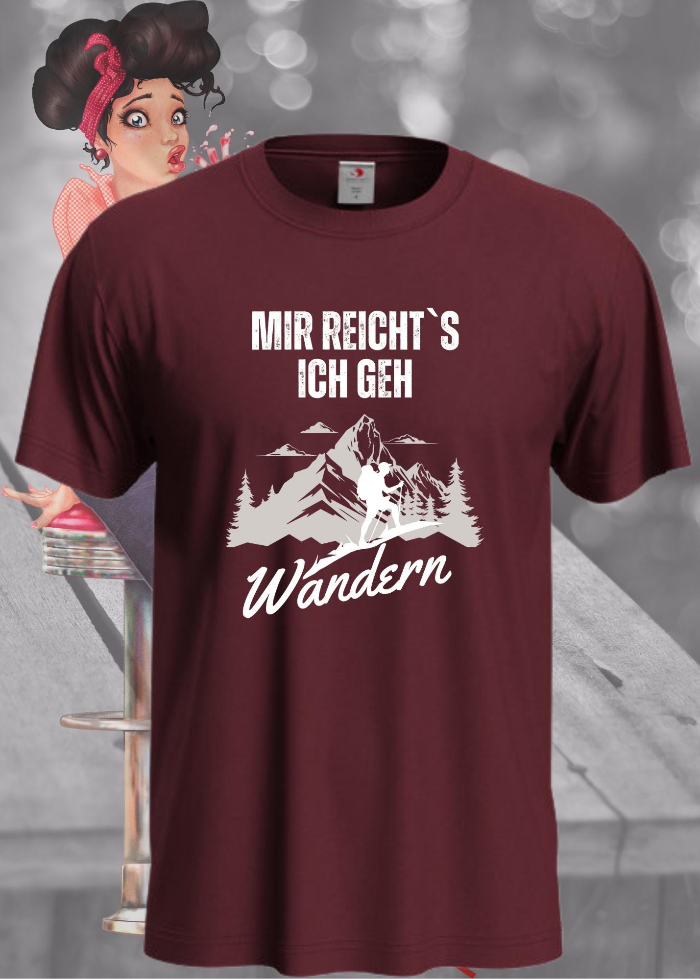 🥾 T-Shirt 'Mir reichts ich geh wandern!' - Witziges Wanderer Geschenk Unisex