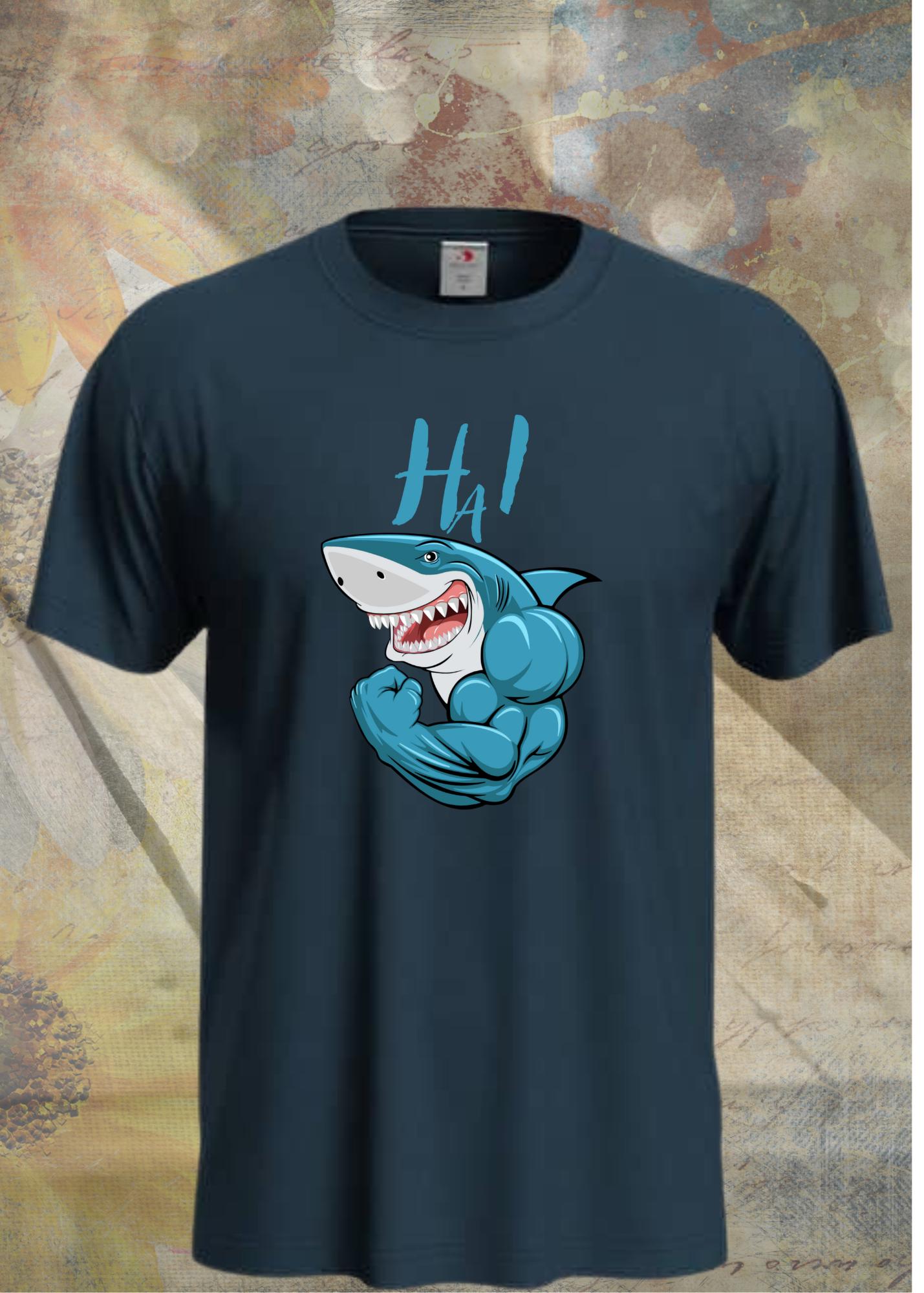 π¦ Unisex T-Shirt 'Hai Hi' π | Lustiges Meerestier Fun-Shirt