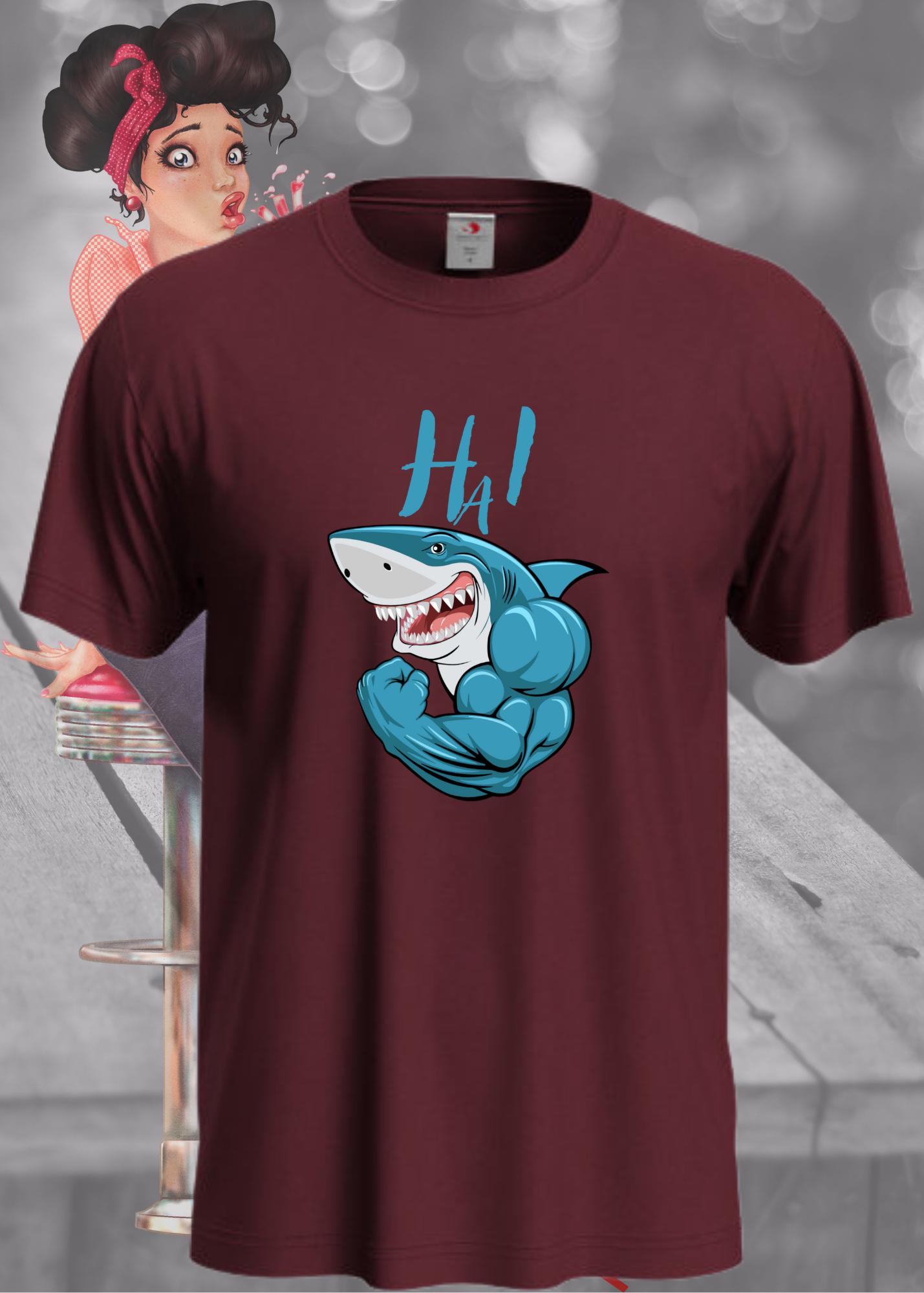 π¦ Unisex T-Shirt 'Hai Hi' π | Lustiges Meerestier Fun-Shirt