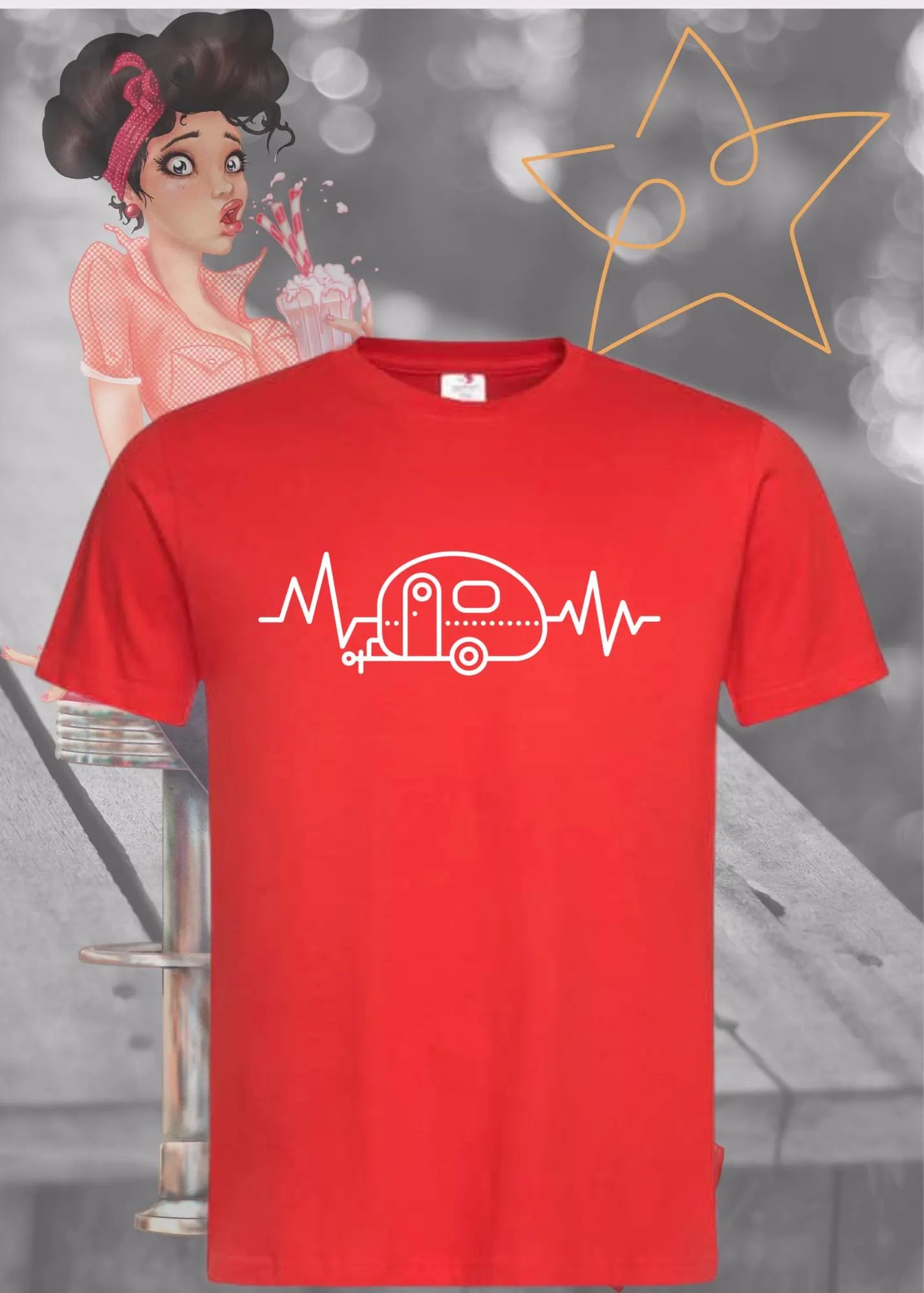 🚐 Unisex T-Shirt 'Wohnwagenlove' - Camping Liebhaber Shirt ❤️