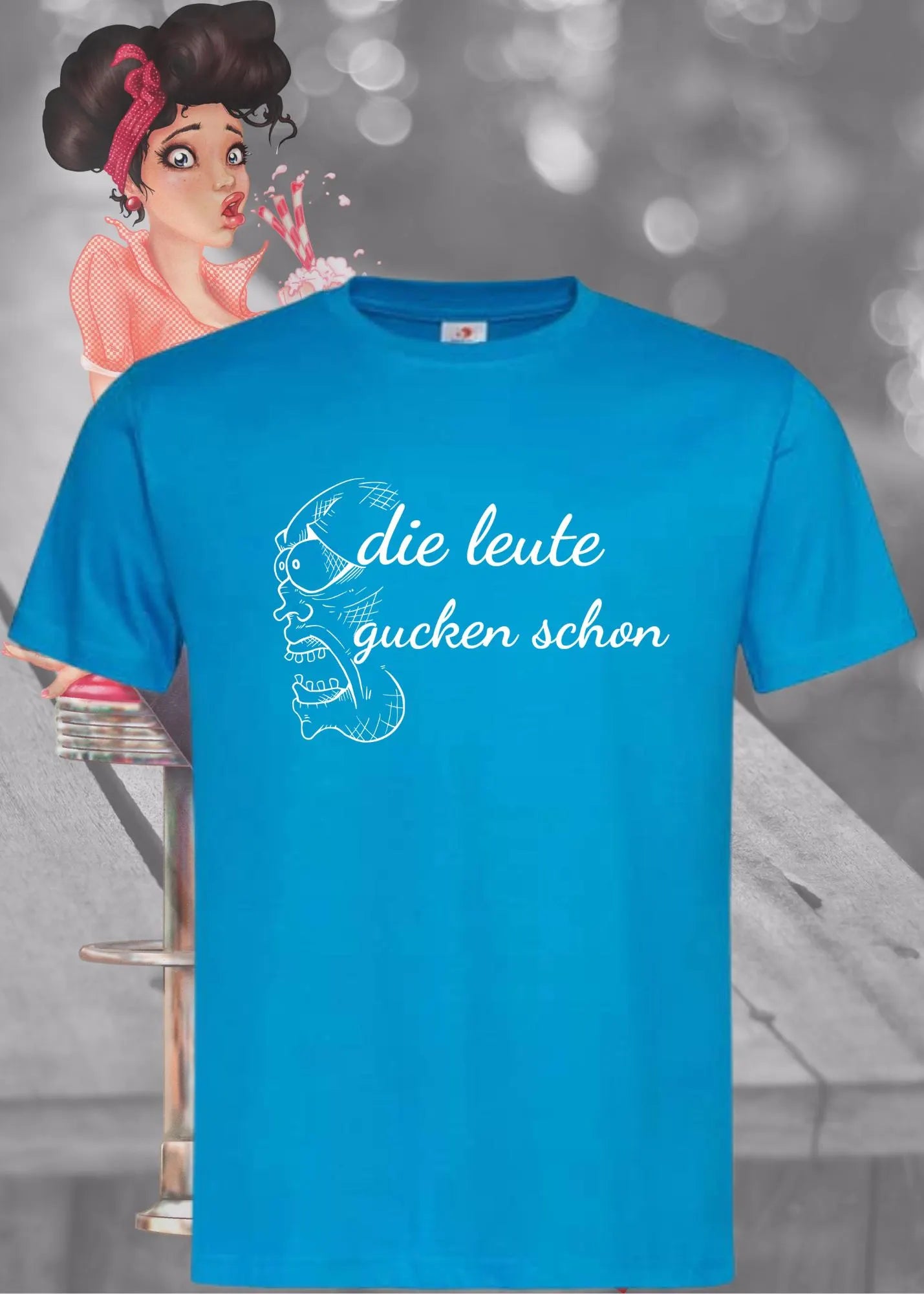 π Unisex T-Shirt 'Die Leute Gucken Schon' π | Selbstbewusstes Statement Shirt
