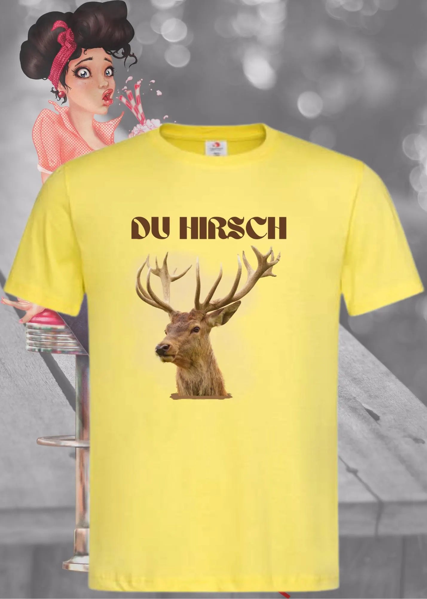 ๐ฆ Unisex T-Shirt 'Du Hirsch' - Witziges Statement Shirt ๐