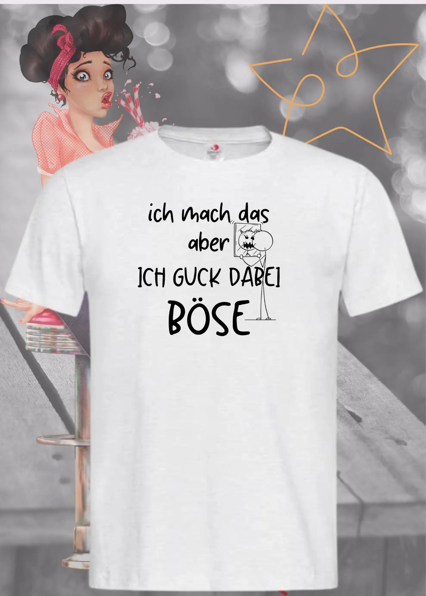 😠 T-Shirt 'Ich mach das aber ich guck dabei böse' 😤 - Witziges Spruch-Shirt für Unwillige 😂