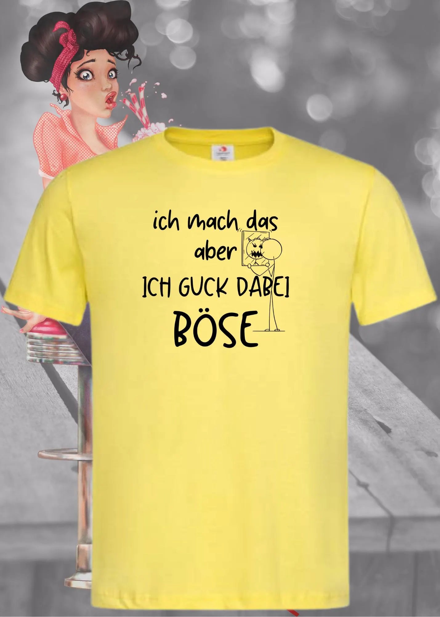 😠 T-Shirt 'Ich mach das aber ich guck dabei böse' 😤 - Witziges Spruch-Shirt für Unwillige 😂