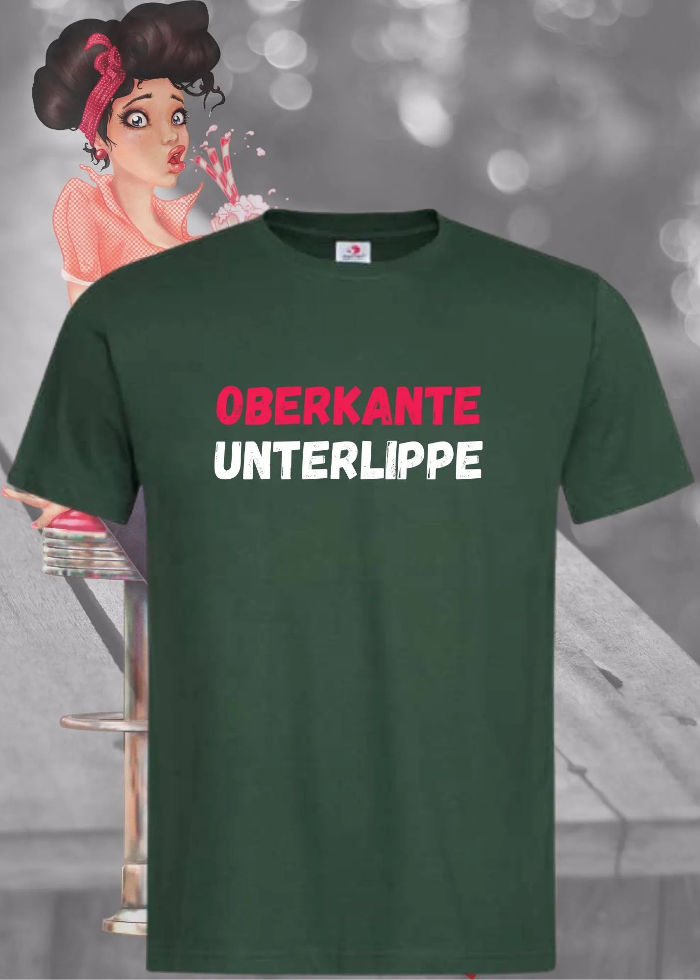 π Unisex T-Shirt 'Oberkante Unterlippe' π | Lustiges Statement Shirt