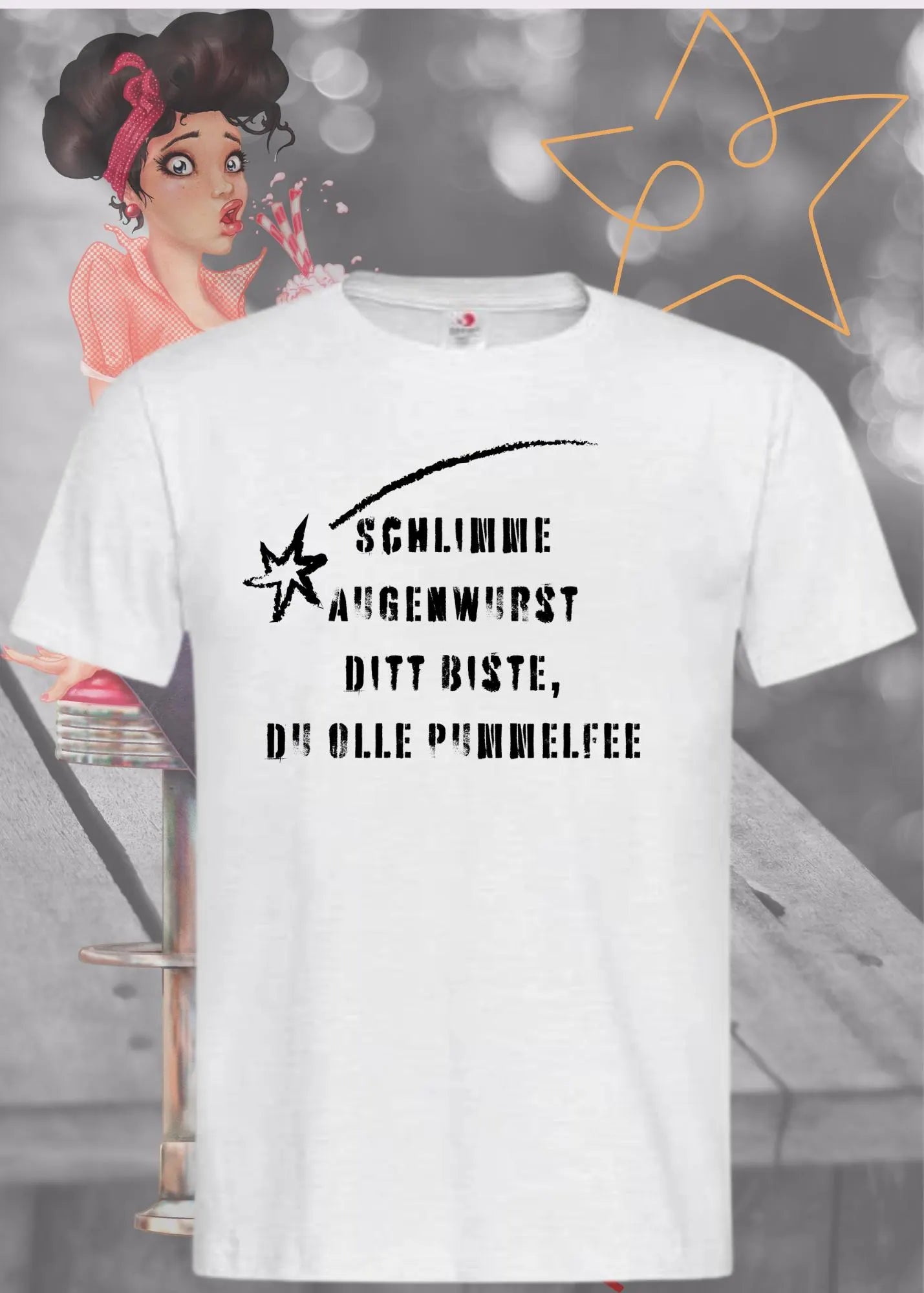 😂 Unisex T-Shirt 'Schlimme Augenwurst Ditt Biste Du' - Berliner Humor Shirt 🤪