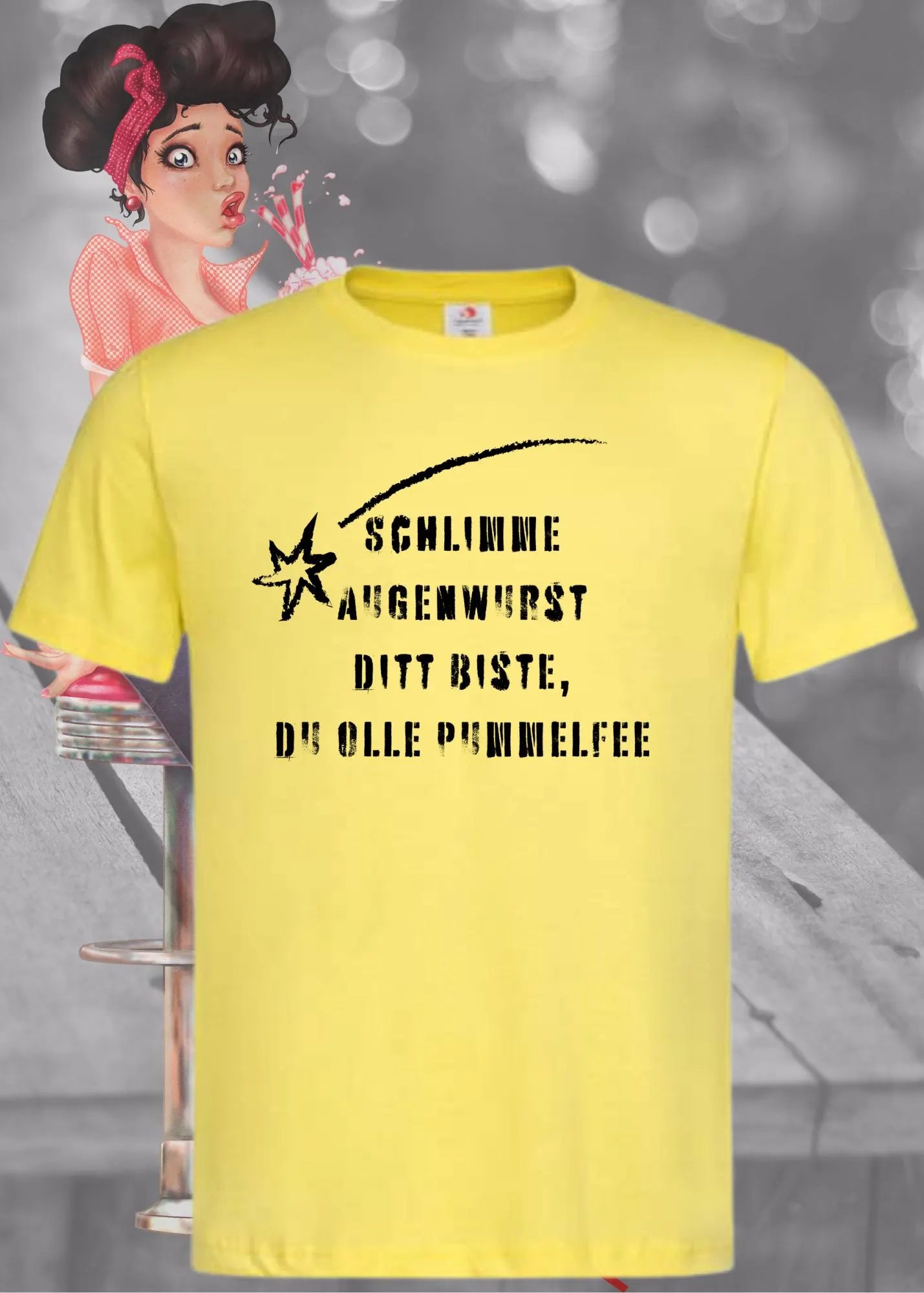 😂 Unisex T-Shirt 'Schlimme Augenwurst Ditt Biste Du' - Berliner Humor Shirt 🤪