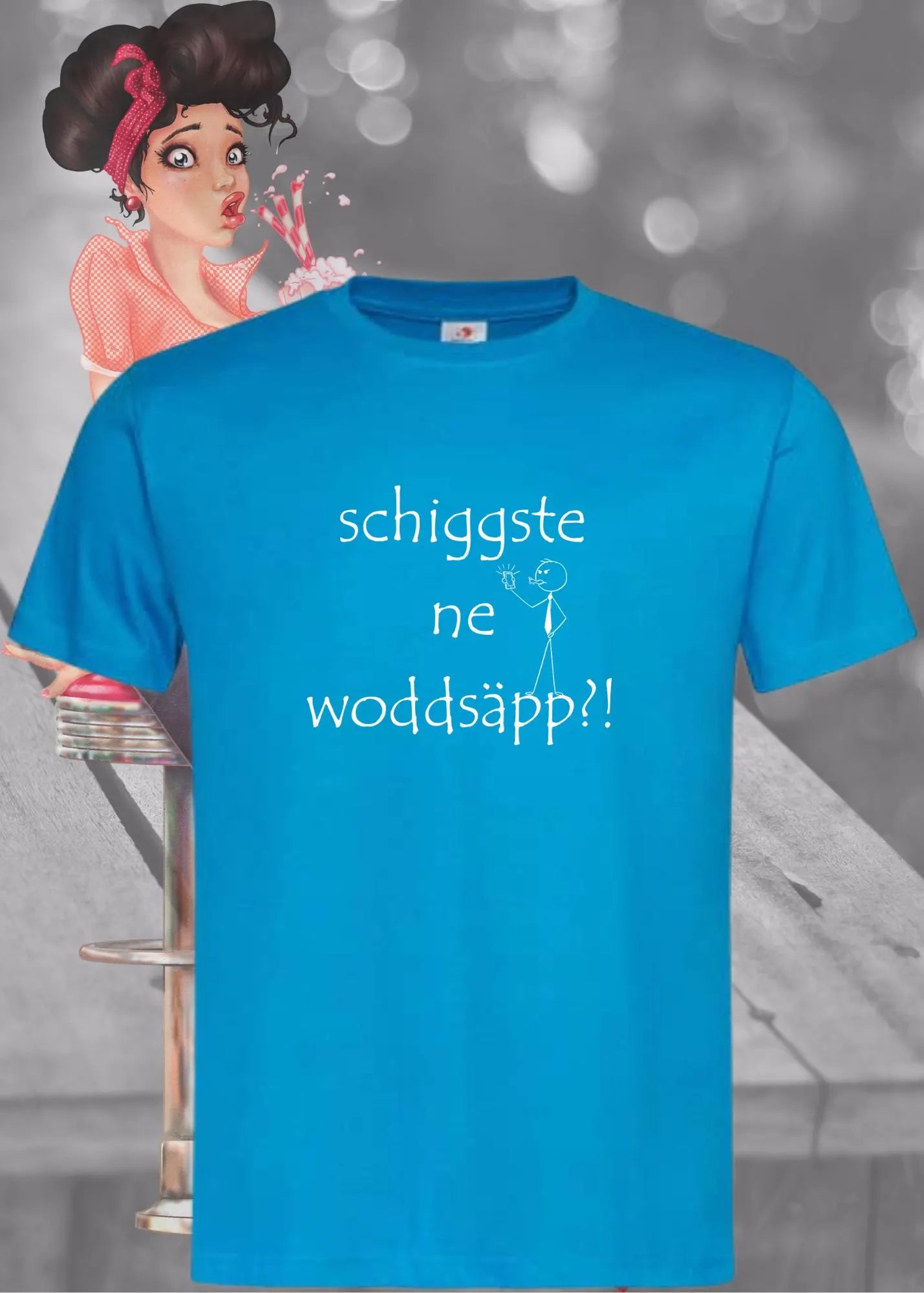 📱 Unisex T-Shirt 'Schiggste Ne Woddsäpp?' - Ruhrpott Humor Shirt 😂