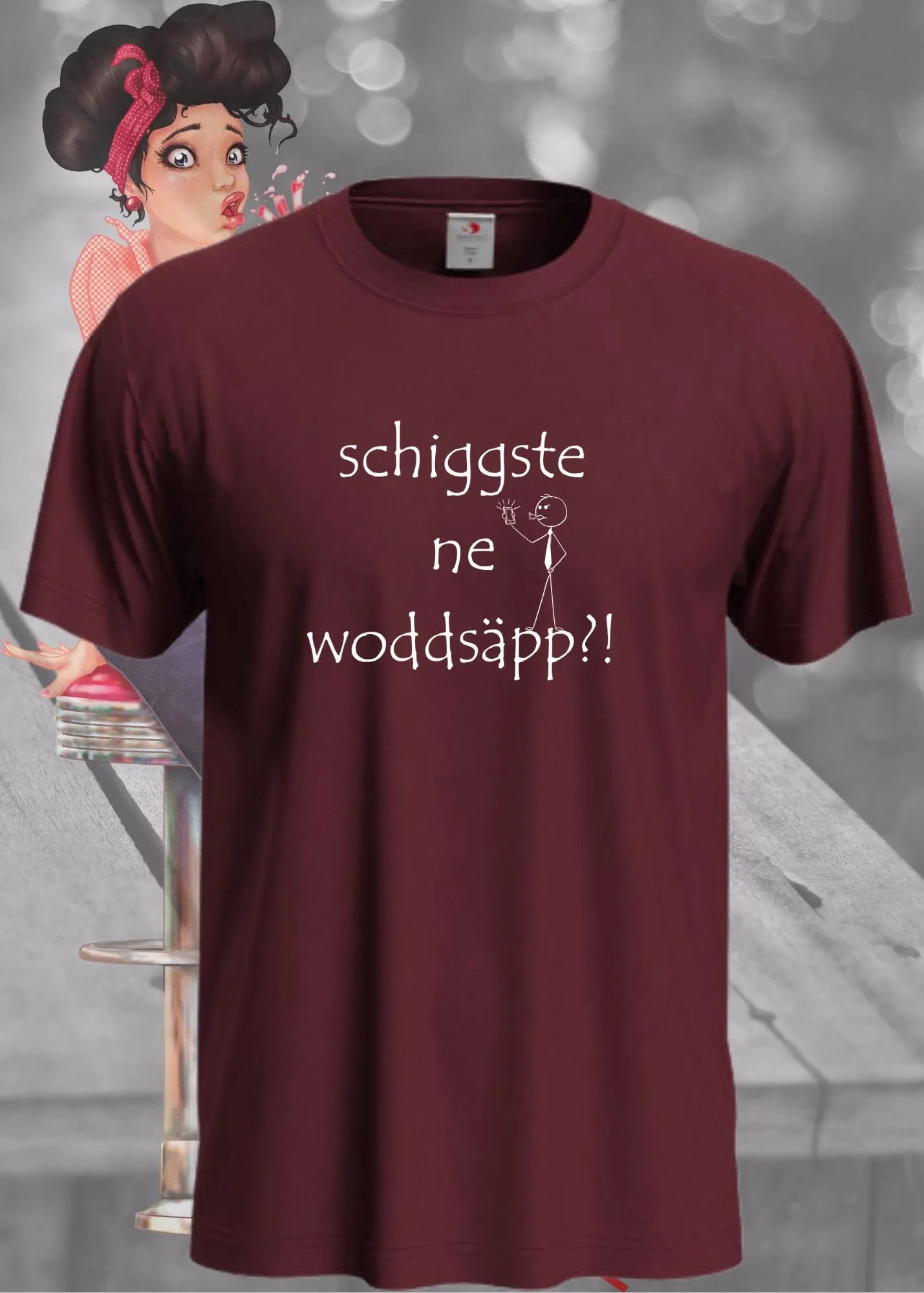 📱 Unisex T-Shirt 'Schiggste Ne Woddsäpp?' - Ruhrpott Humor Shirt 😂