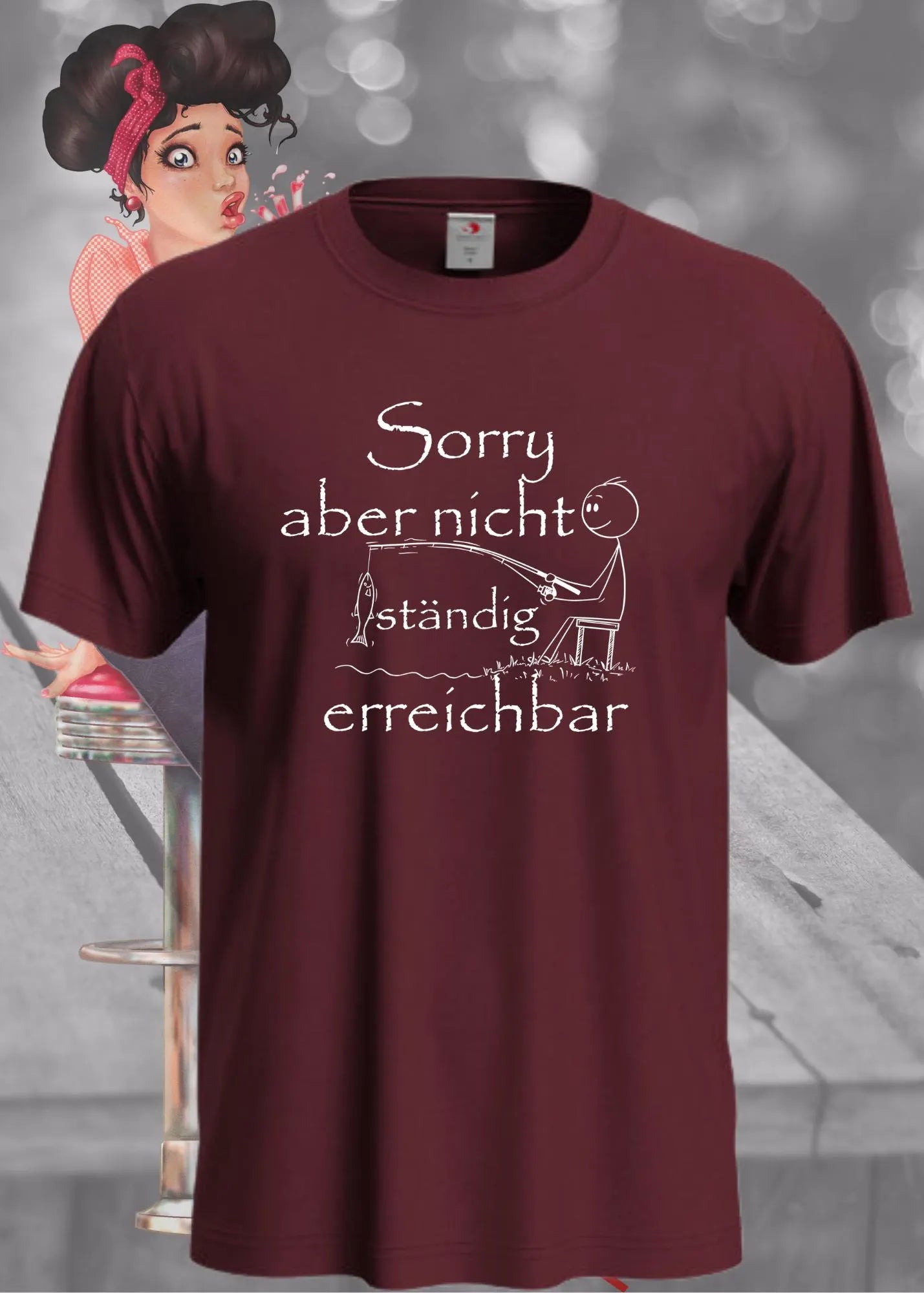 📵 T-Shirt 'Sorry aber nicht ständig erreichbar' 🤷♂️ - Witziges Spruch-Shirt für Grenzensetzer 😂