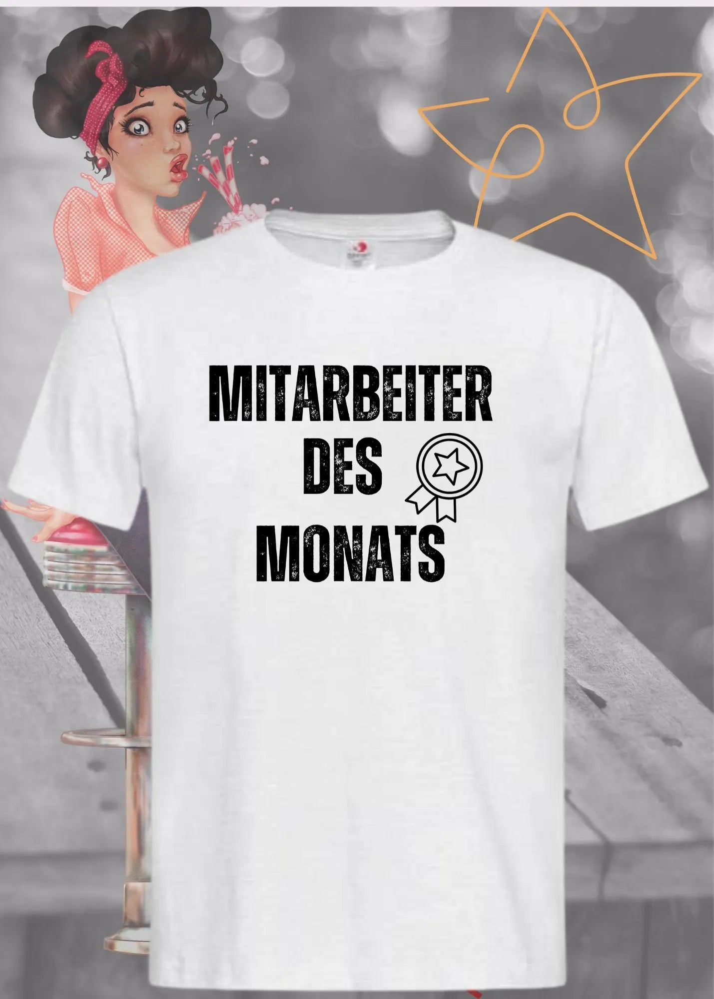 🏆 T-Shirt 'Mitarbeiter des Monats' 👔 - Witziges Büro-Shirt für Erfolgreiche 😂
