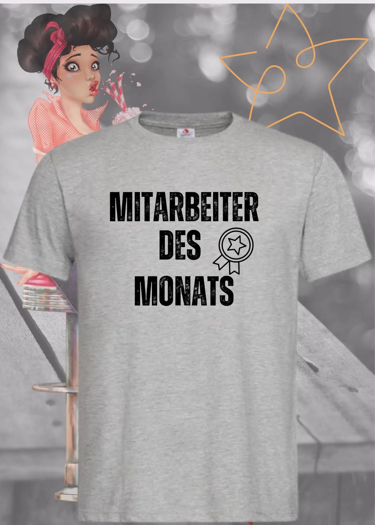 🏆 T-Shirt 'Mitarbeiter des Monats' 👔 - Witziges Büro-Shirt für Erfolgreiche 😂