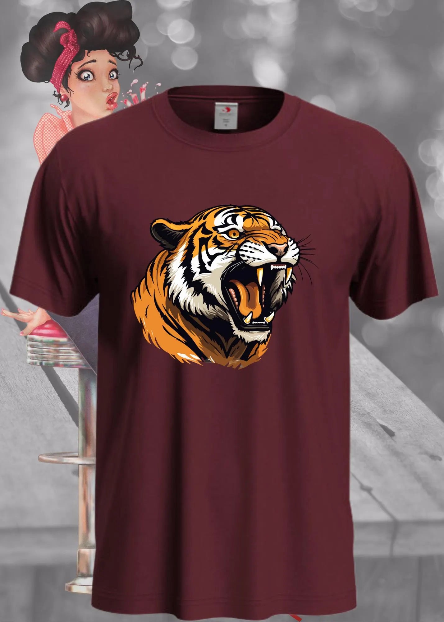 🐅 T-Shirt Tiger - Wunderschönes Tiger-Motiv 🔥 - Majestätisches Raubtier-Shirt 😍