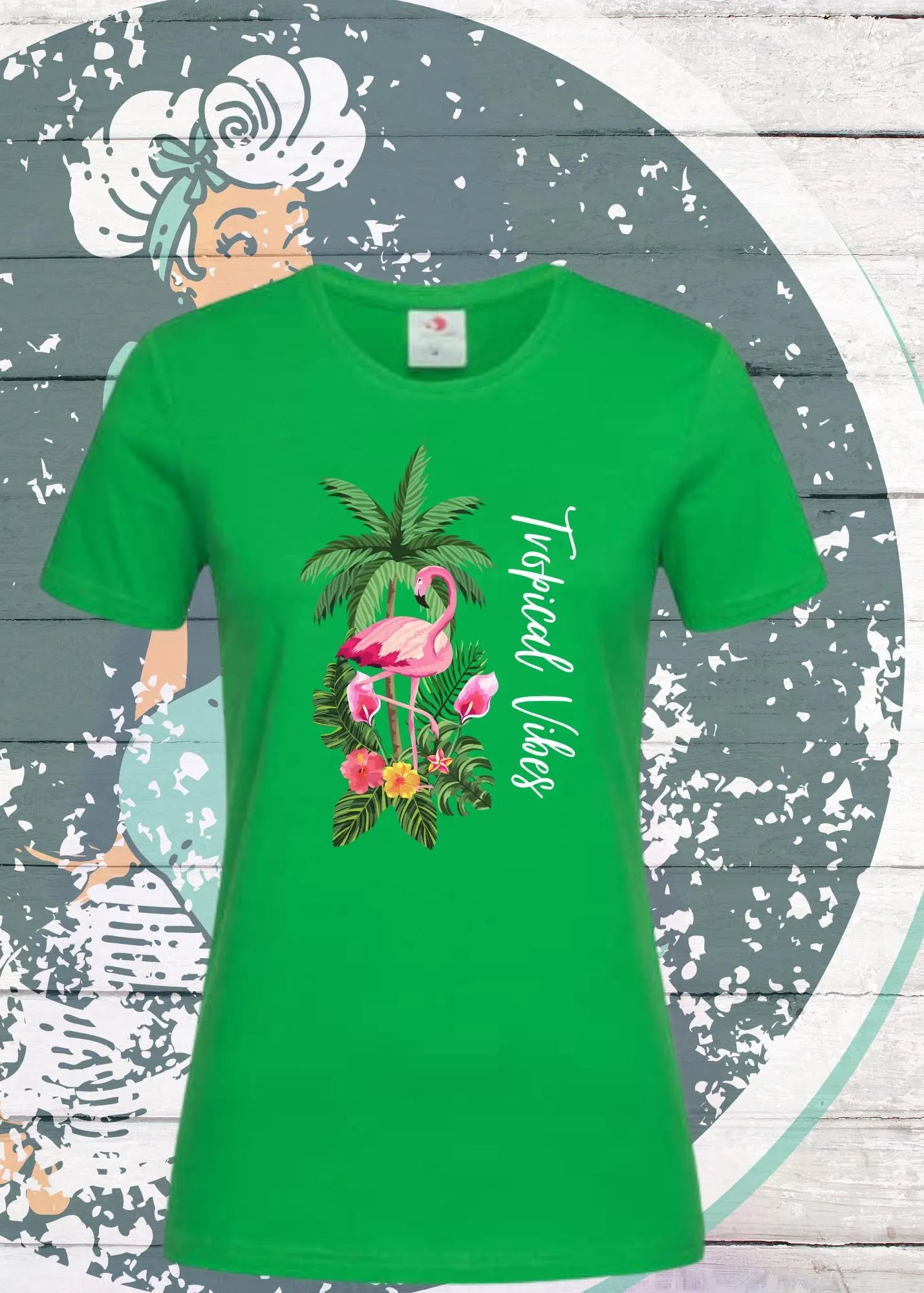 🌴☀️ Damen T-Shirt Tropical Vibes - Urlaubsfeeling pur! 🏖️