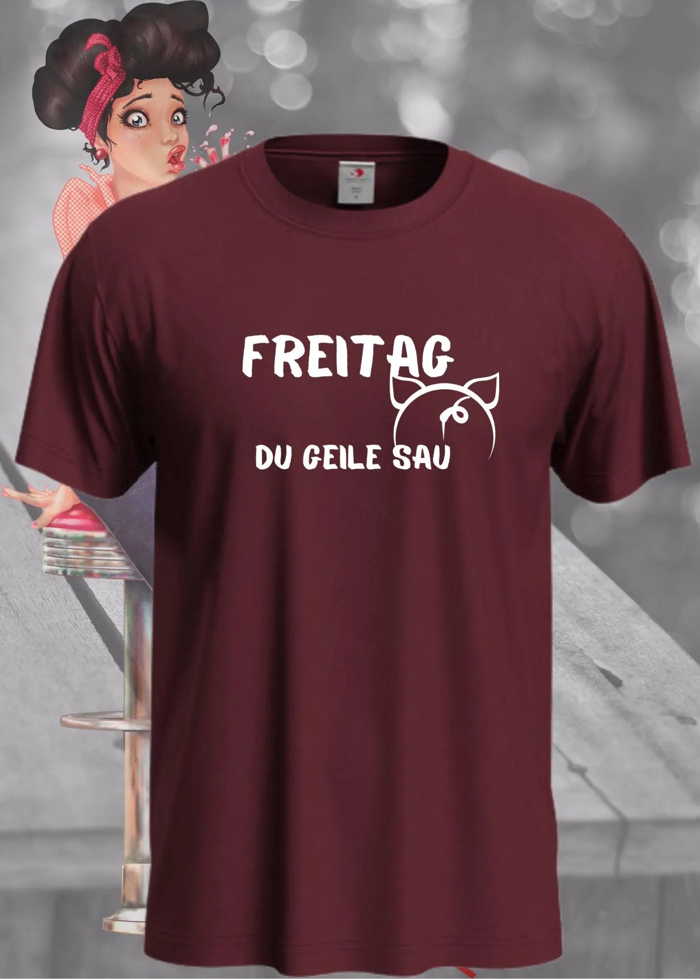 ๐ T-Shirt 'Freitag Du geile Sau' ๐ - Witziges Wochenend-Shirt fรผr Freitag-Liebhaber ๐ป