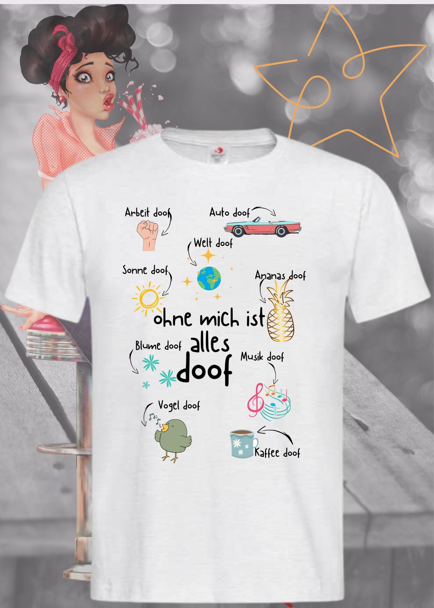 😎 Ohne mich ist alles Doof - Lustiges Unisex T-Shirt 🤪