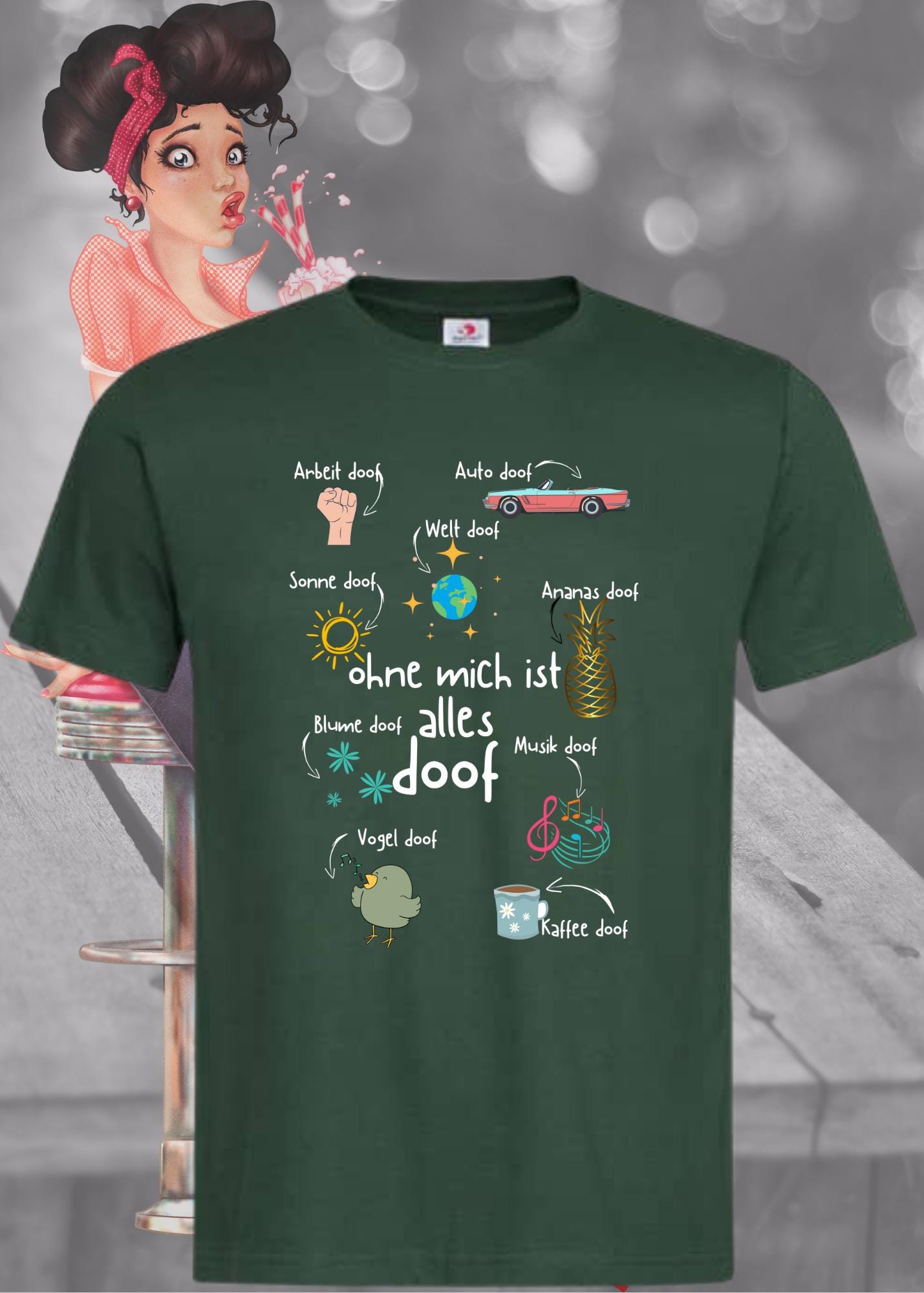 😎 Ohne mich ist alles Doof - Lustiges Unisex T-Shirt 🤪
