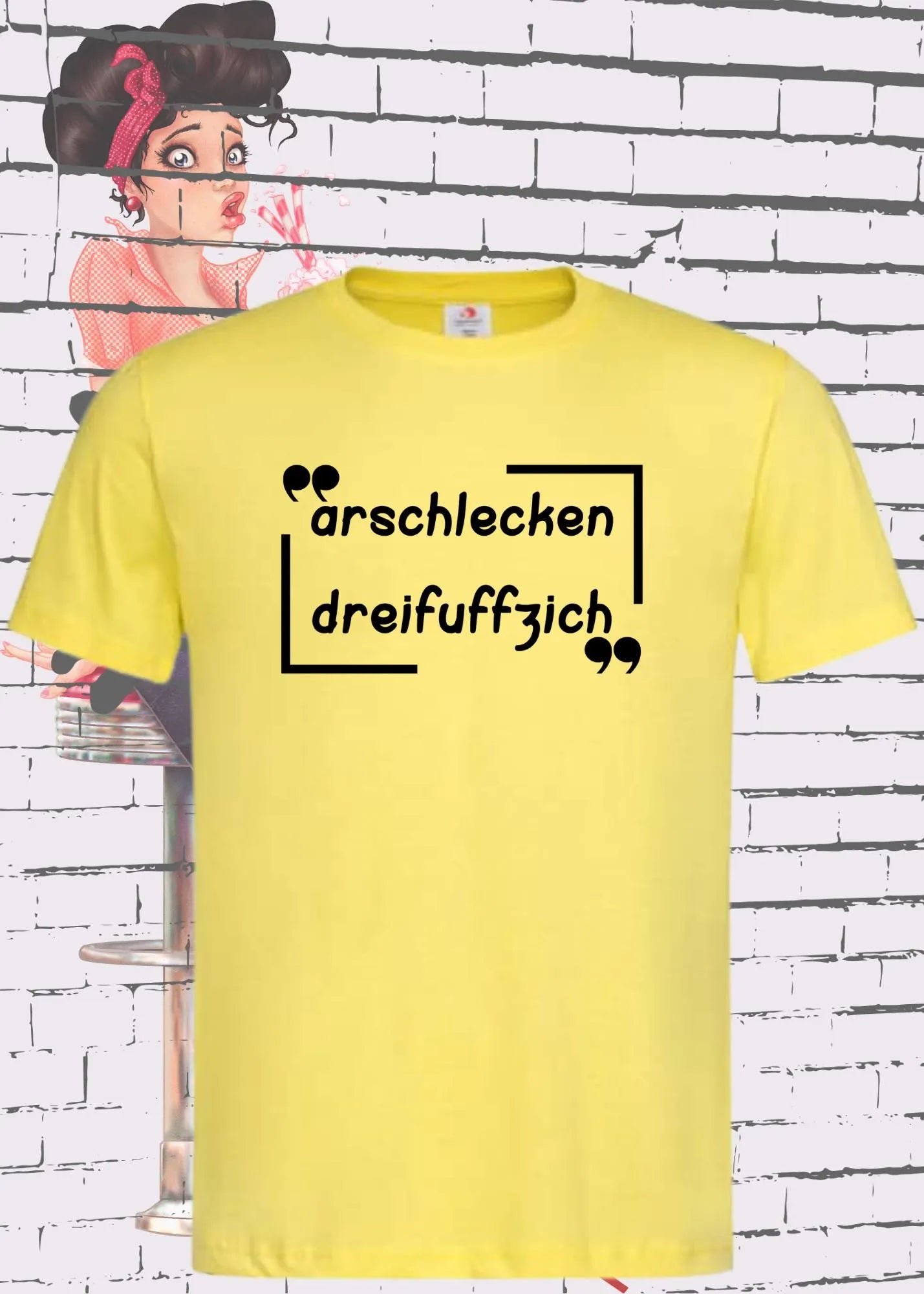 ๐ธ Unisex T-Shirt 'Arschlecken Dreifuffzich' - Freches Statement ๐