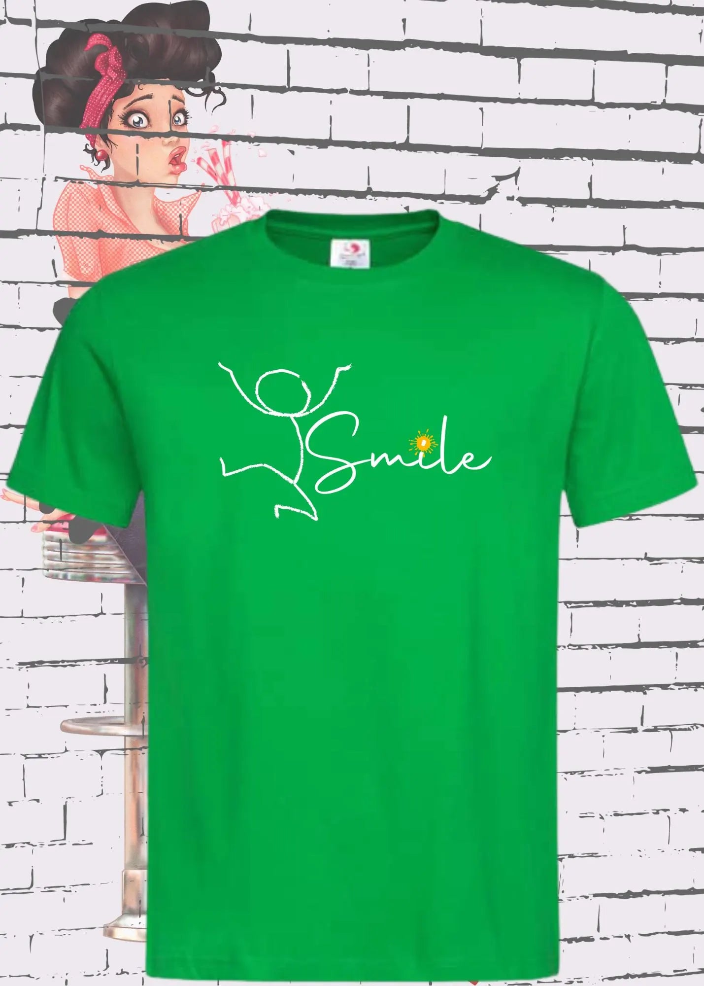 😊 Smile T-Shirt - Witziges Geschenk für gute Laune 🎁 Freizeit & Geburtstag ✨
