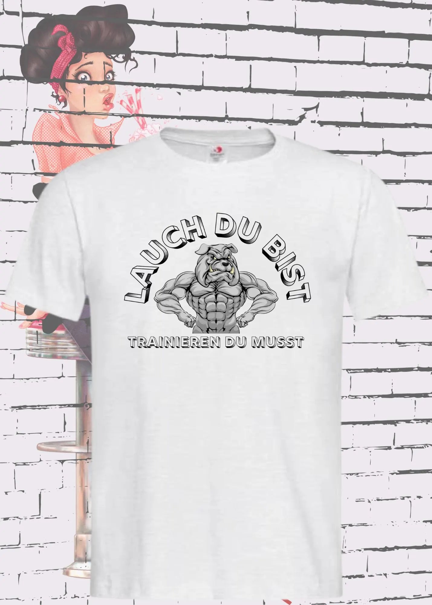 πͺ Unisex T-Shirt 'Lauch Du Bist - Trainieren Du Musst' π Lustiger Fitness Spruch