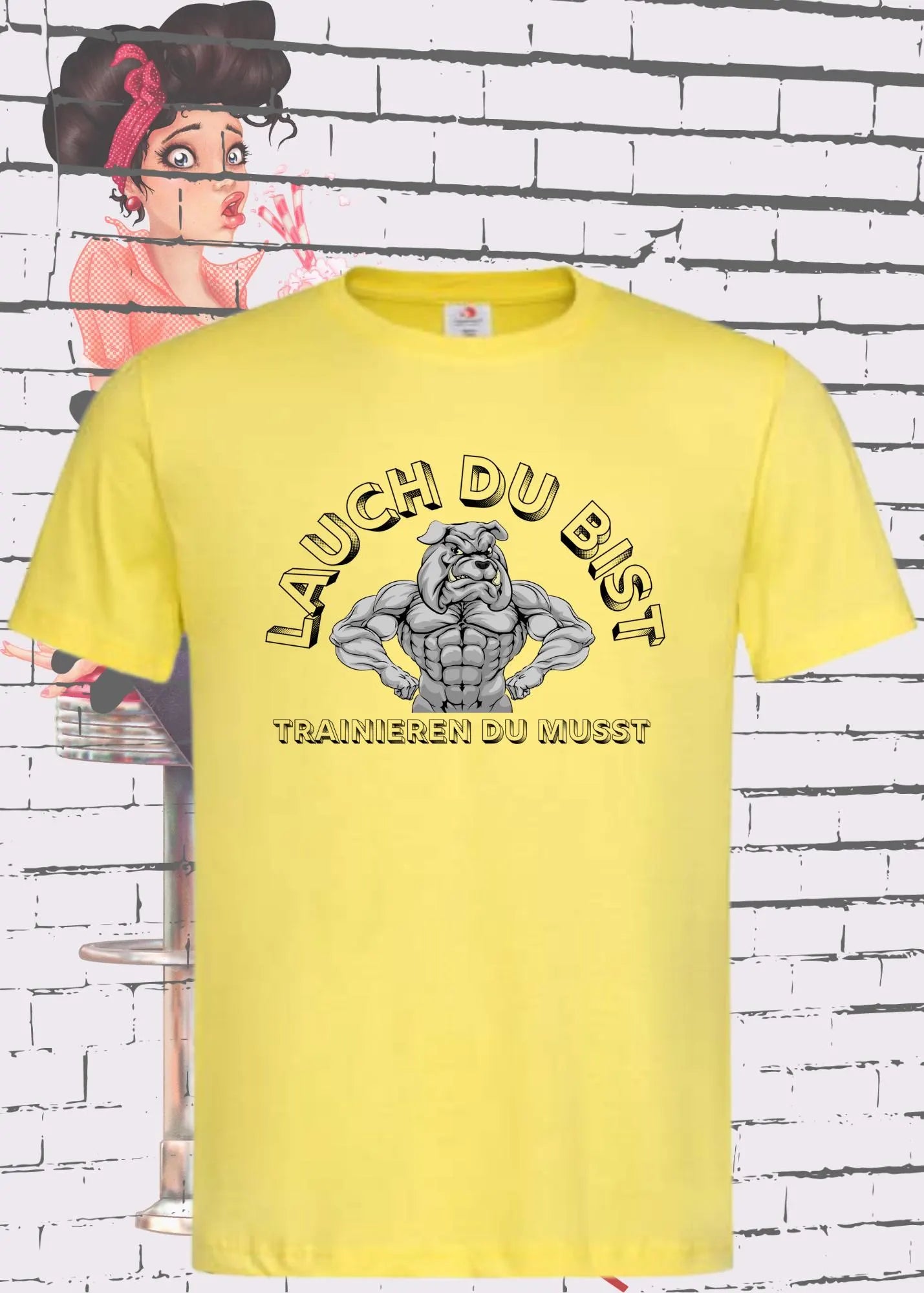 πͺ Unisex T-Shirt 'Lauch Du Bist - Trainieren Du Musst' π Lustiger Fitness Spruch