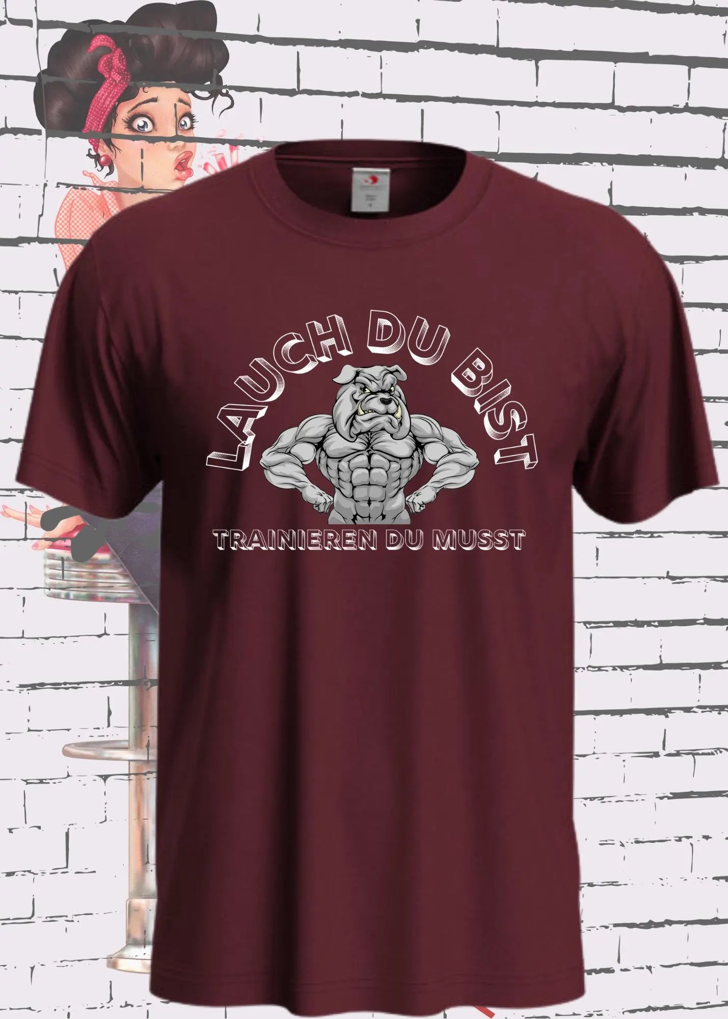 πͺ Unisex T-Shirt 'Lauch Du Bist - Trainieren Du Musst' π Lustiger Fitness Spruch
