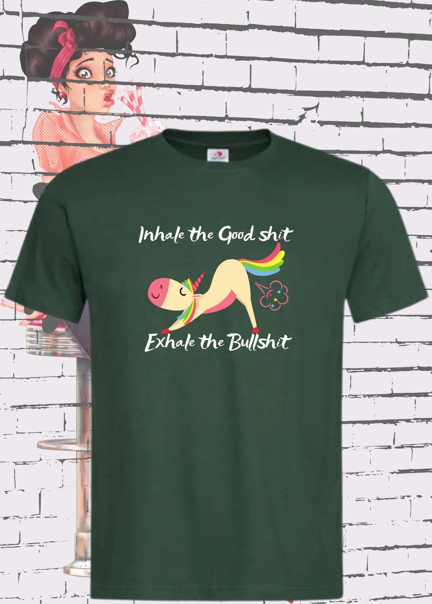 🌬️ Unisex T-Shirt 'Inhale The Good Shit Exhale The Bullshit' 😤 | Statement Shirt