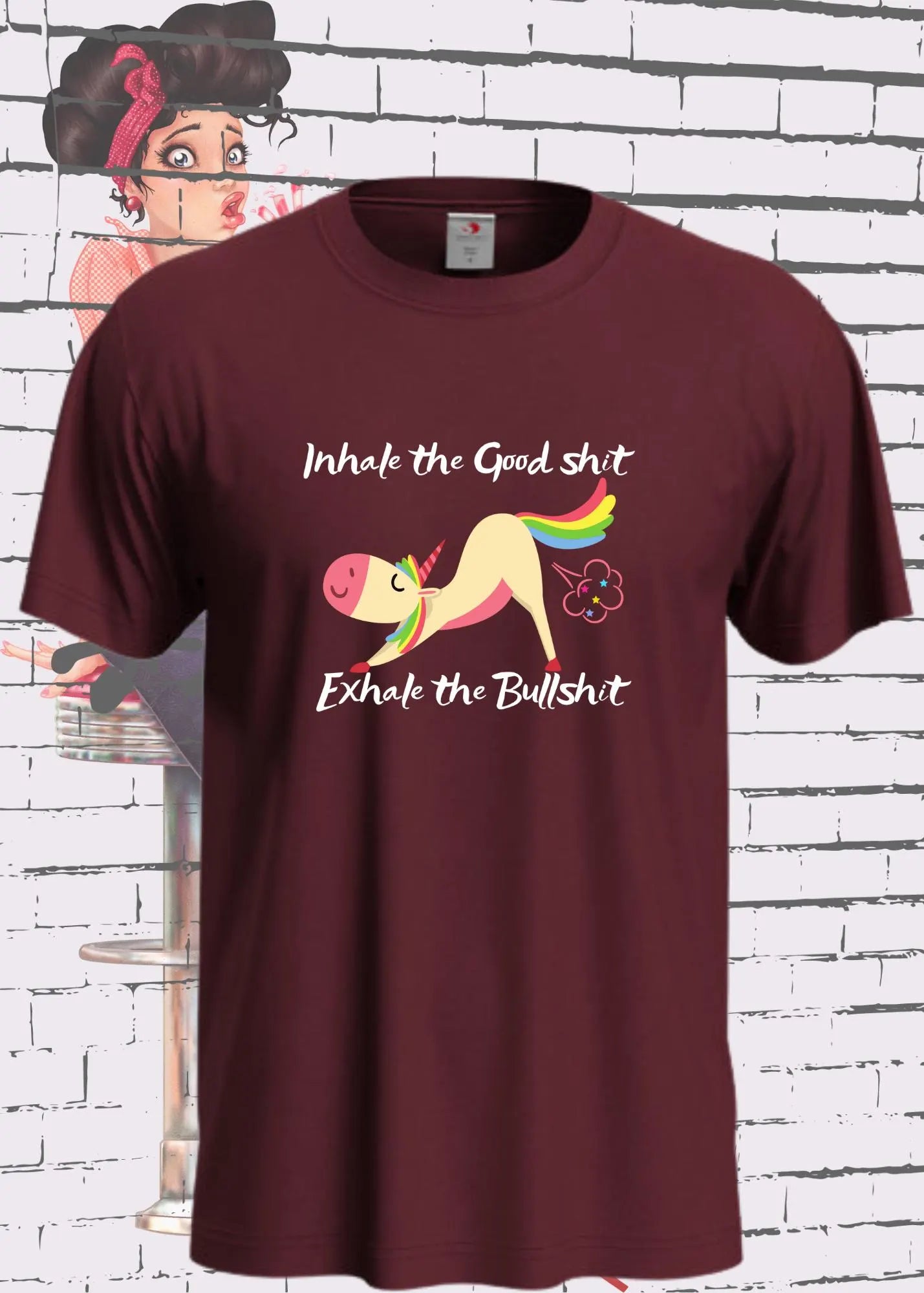 🌬️ Unisex T-Shirt 'Inhale The Good Shit Exhale The Bullshit' 😤 | Statement Shirt