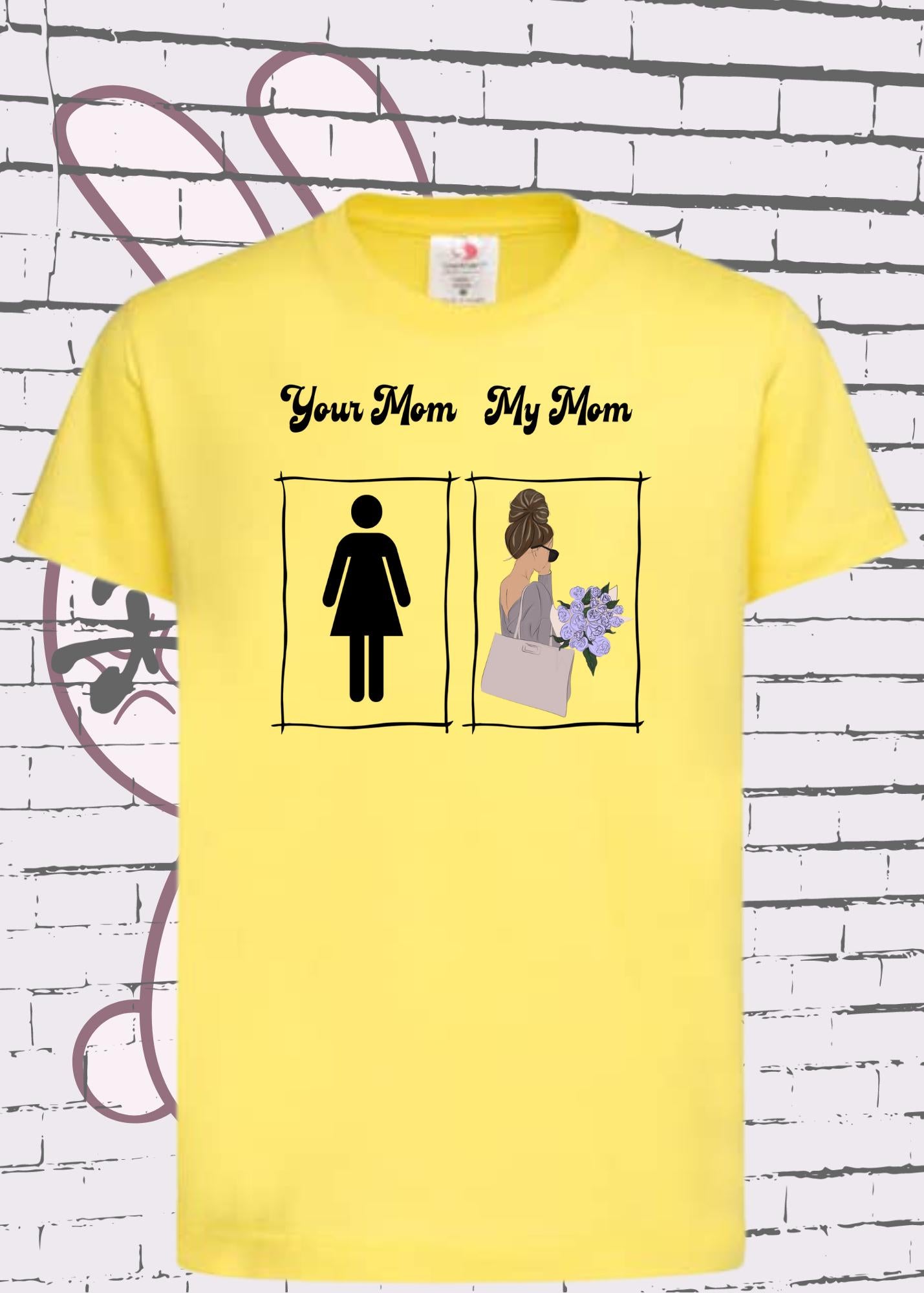 ๐ถ Kinder T-Shirt 'My Mom your Mom' | Witziges Kurzarm Shirt Geschenkidee ๐