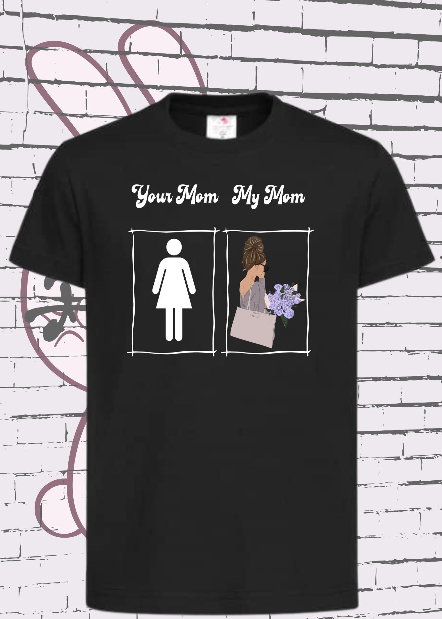 ๐ถ Kinder T-Shirt 'My Mom your Mom' | Witziges Kurzarm Shirt Geschenkidee ๐
