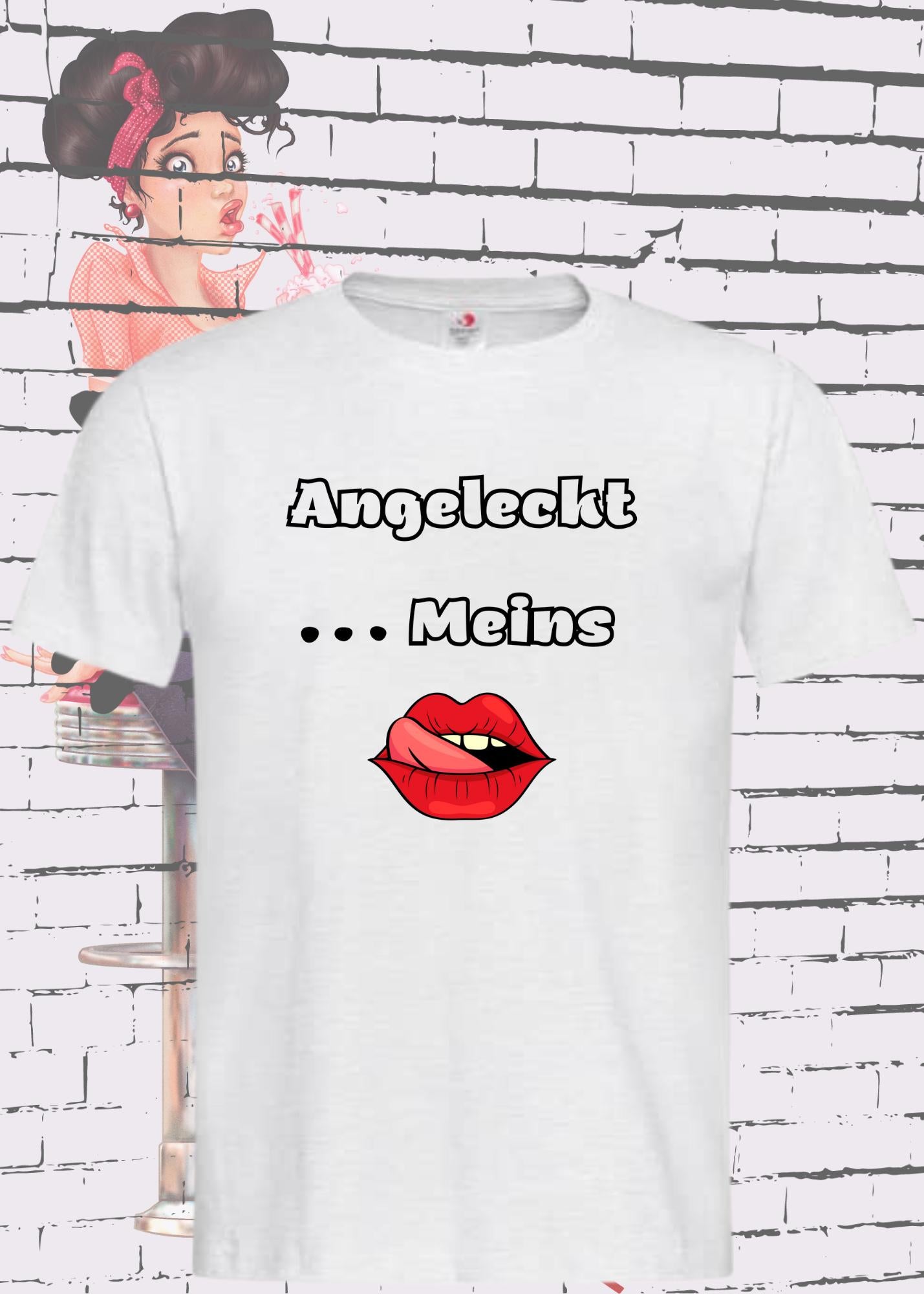 ๐
T-Shirt Angeleckt Meins ๐ Lustige Sprรผche Geschenkidee ๐ Geburtstag Freizeit Unisex viele Farben ๐