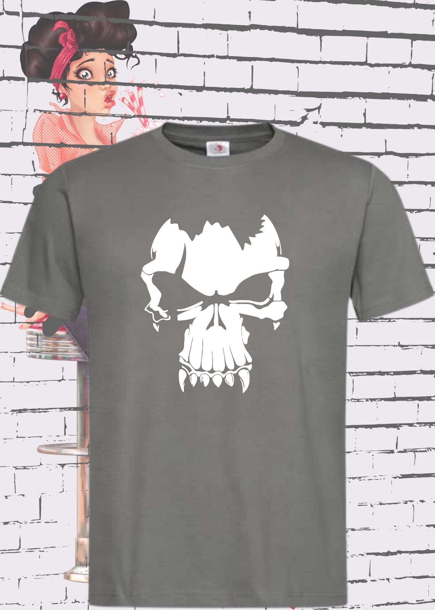 π T-Shirt Skull Totenkopf Vampir π§ββοΈ Gothic Geschenkidee π Geburtstag Unisex viele Farben π