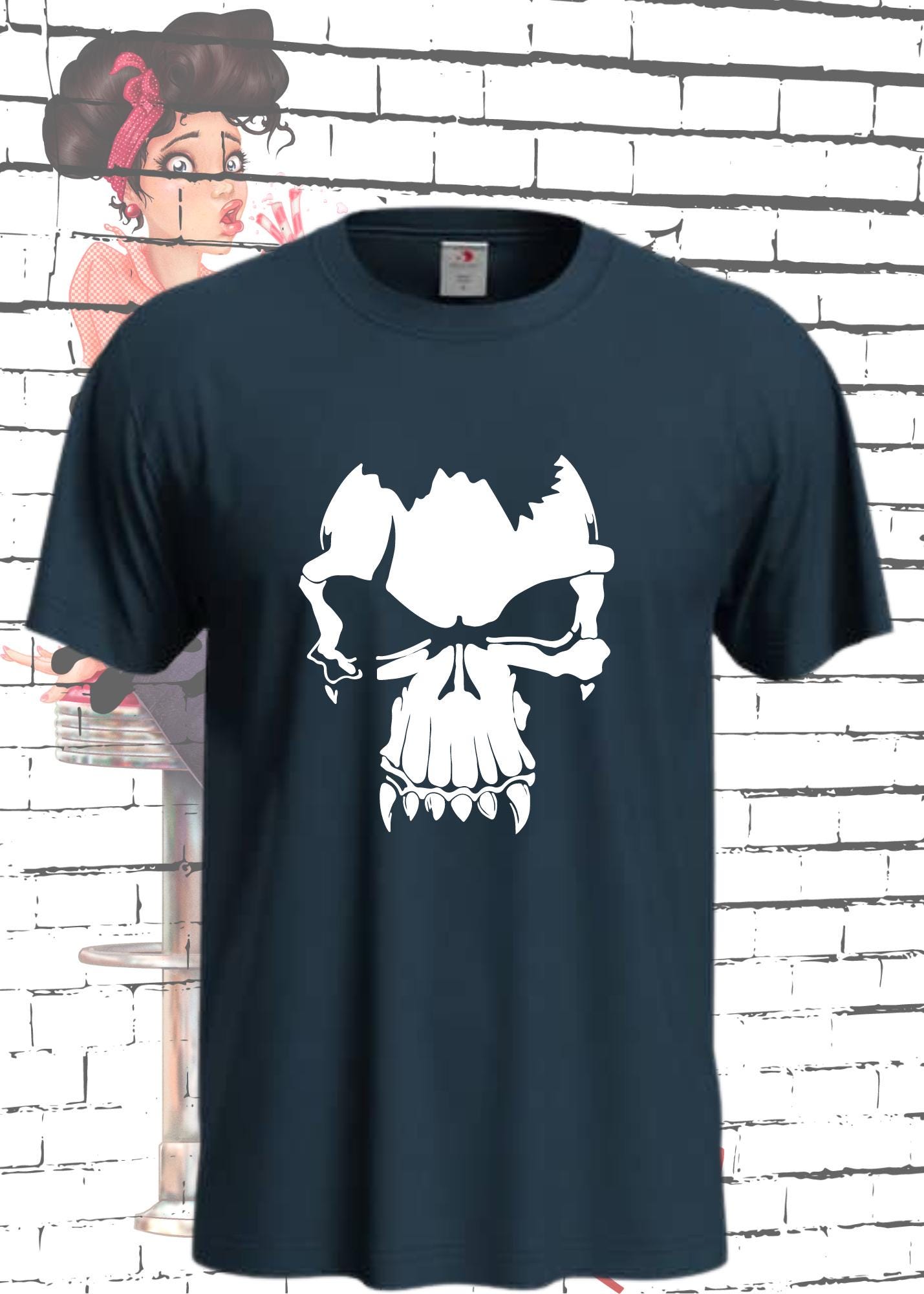 π T-Shirt Skull Totenkopf Vampir π§ββοΈ Gothic Geschenkidee π Geburtstag Unisex viele Farben π