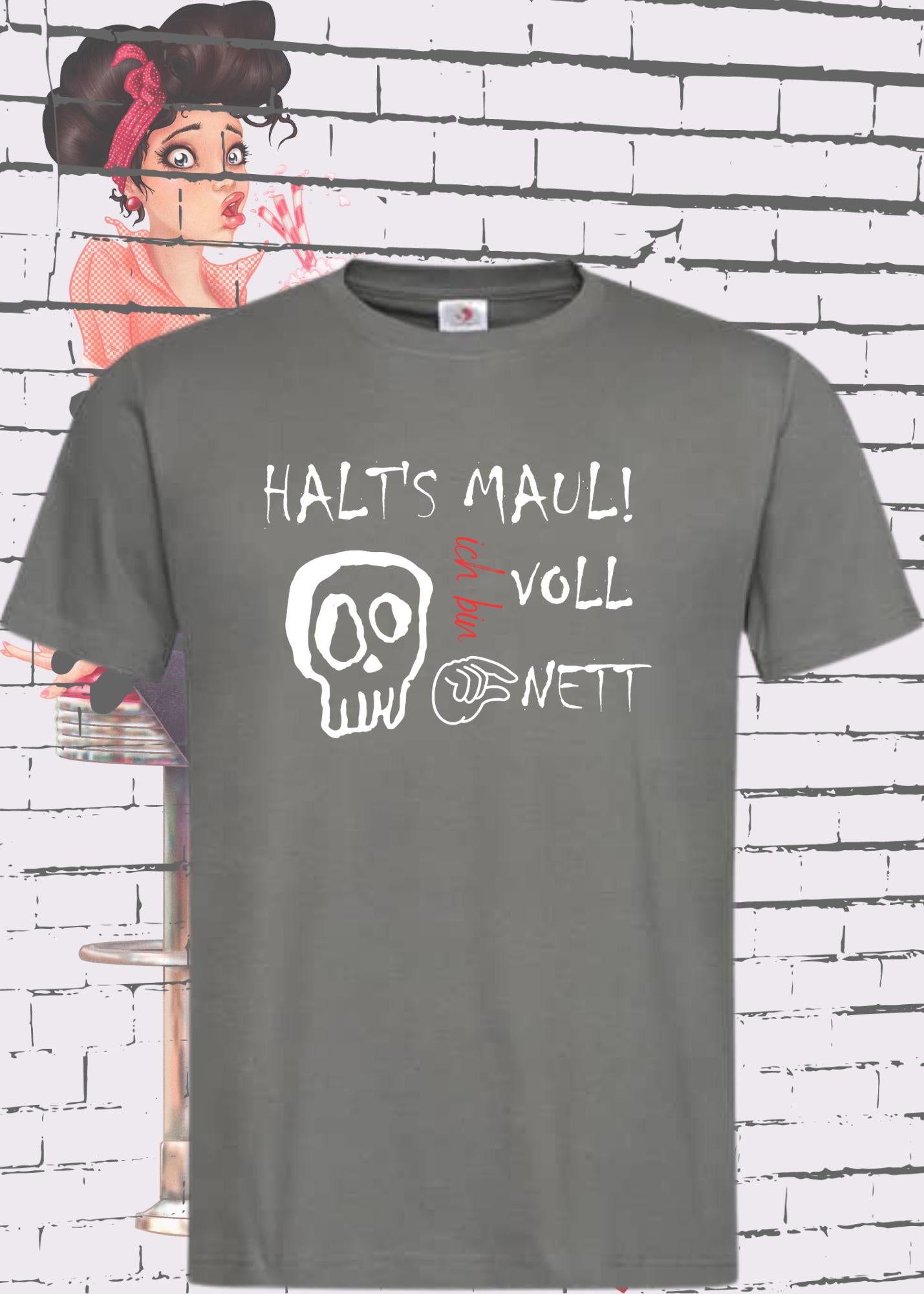 π€π¬ T-Shirt 'Halt's Maul ich bin voll nett' πβ¨ Unisex Statement Shirt