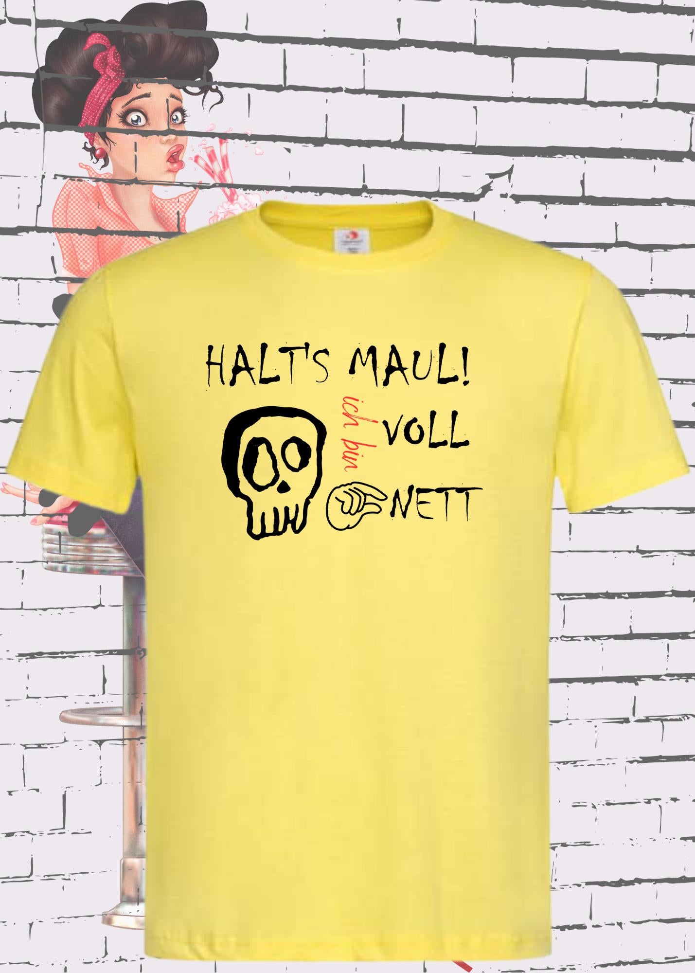 π€π¬ T-Shirt 'Halt's Maul ich bin voll nett' πβ¨ Unisex Statement Shirt
