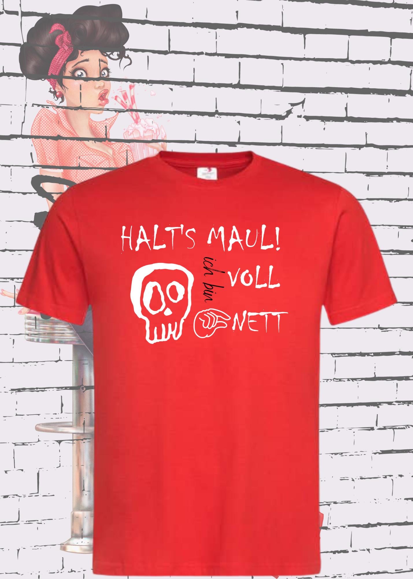 π€π¬ T-Shirt 'Halt's Maul ich bin voll nett' πβ¨ Unisex Statement Shirt
