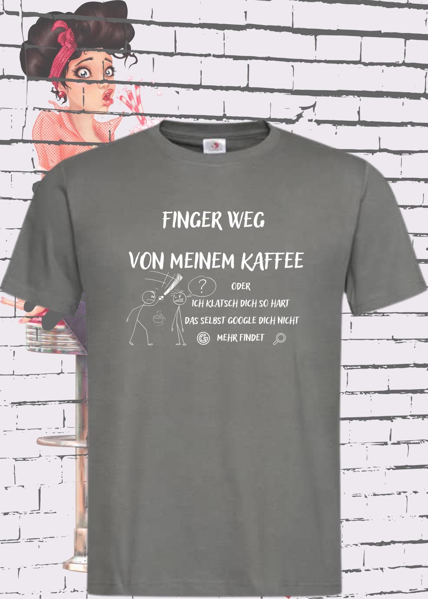 โ Finger weg von meinem Kaffee T-Shirt - Lustiger Kaffee-Spruch | Google findet Dich nicht mehr ๐