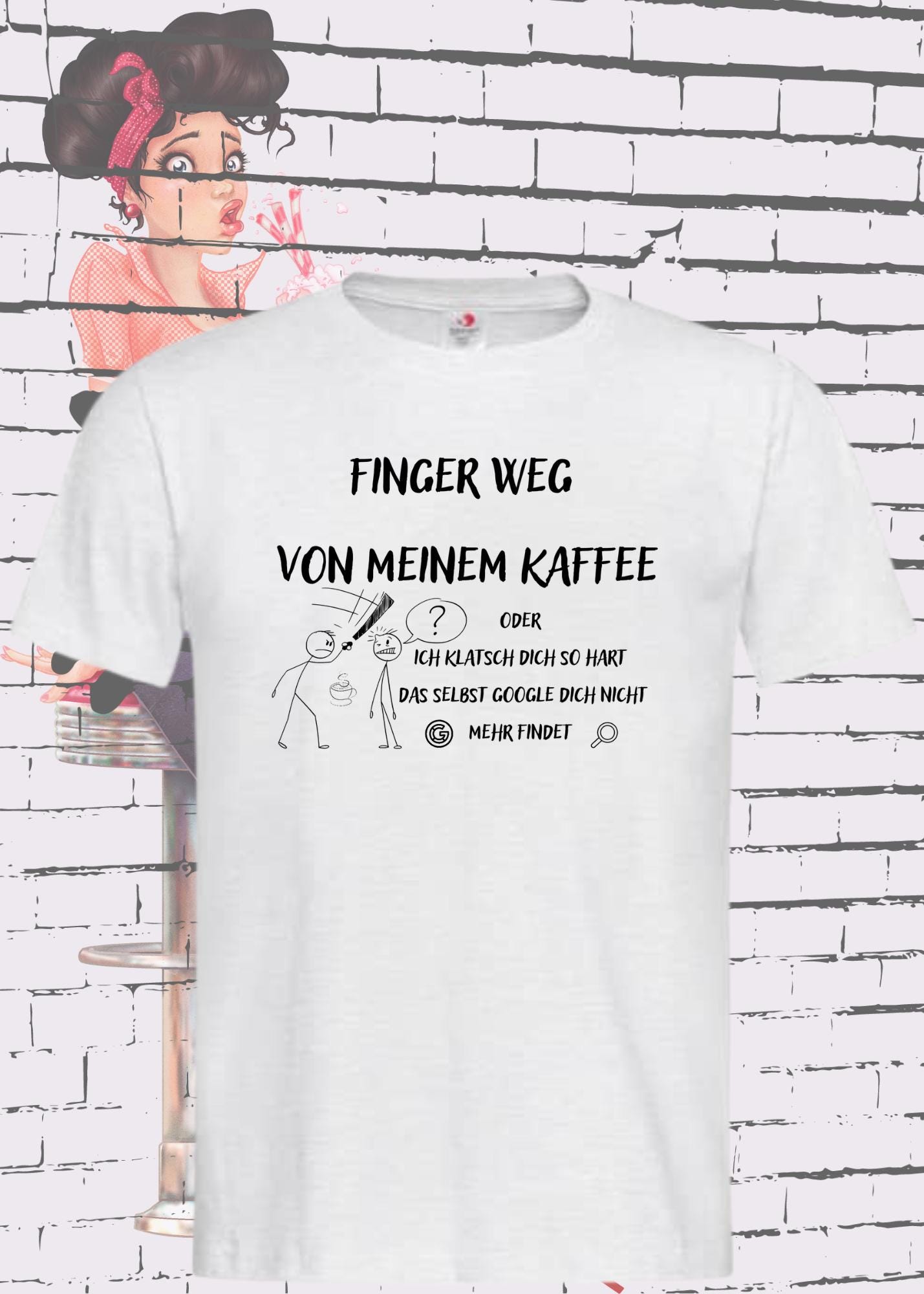 โ Finger weg von meinem Kaffee T-Shirt - Lustiger Kaffee-Spruch | Google findet Dich nicht mehr ๐