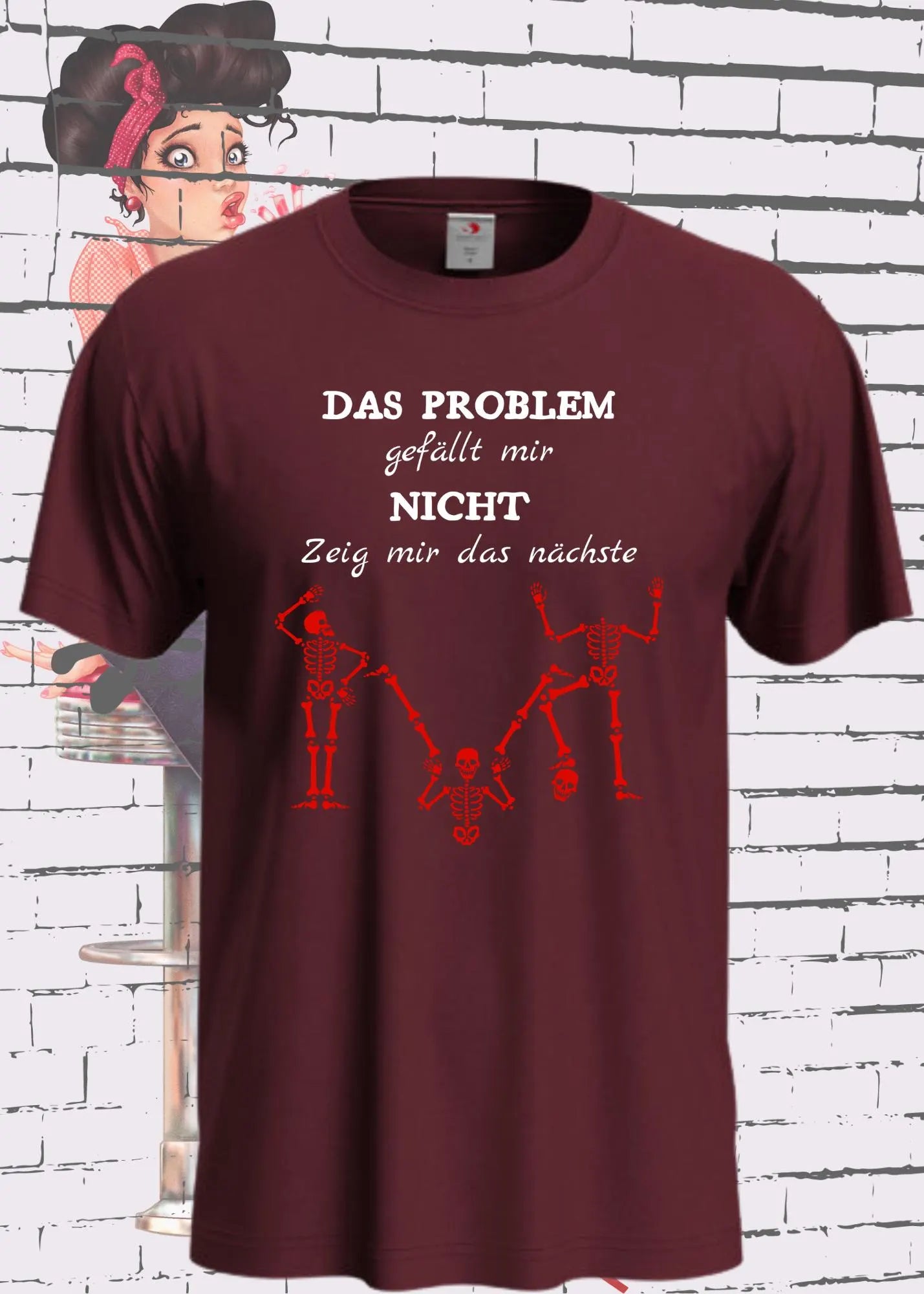🤷♂️ T-Shirt 'Das Problem gefällt mir nicht zeig mir das nächste' 😏 - Witziges Spruch-Shirt für Problemvermeider 😂