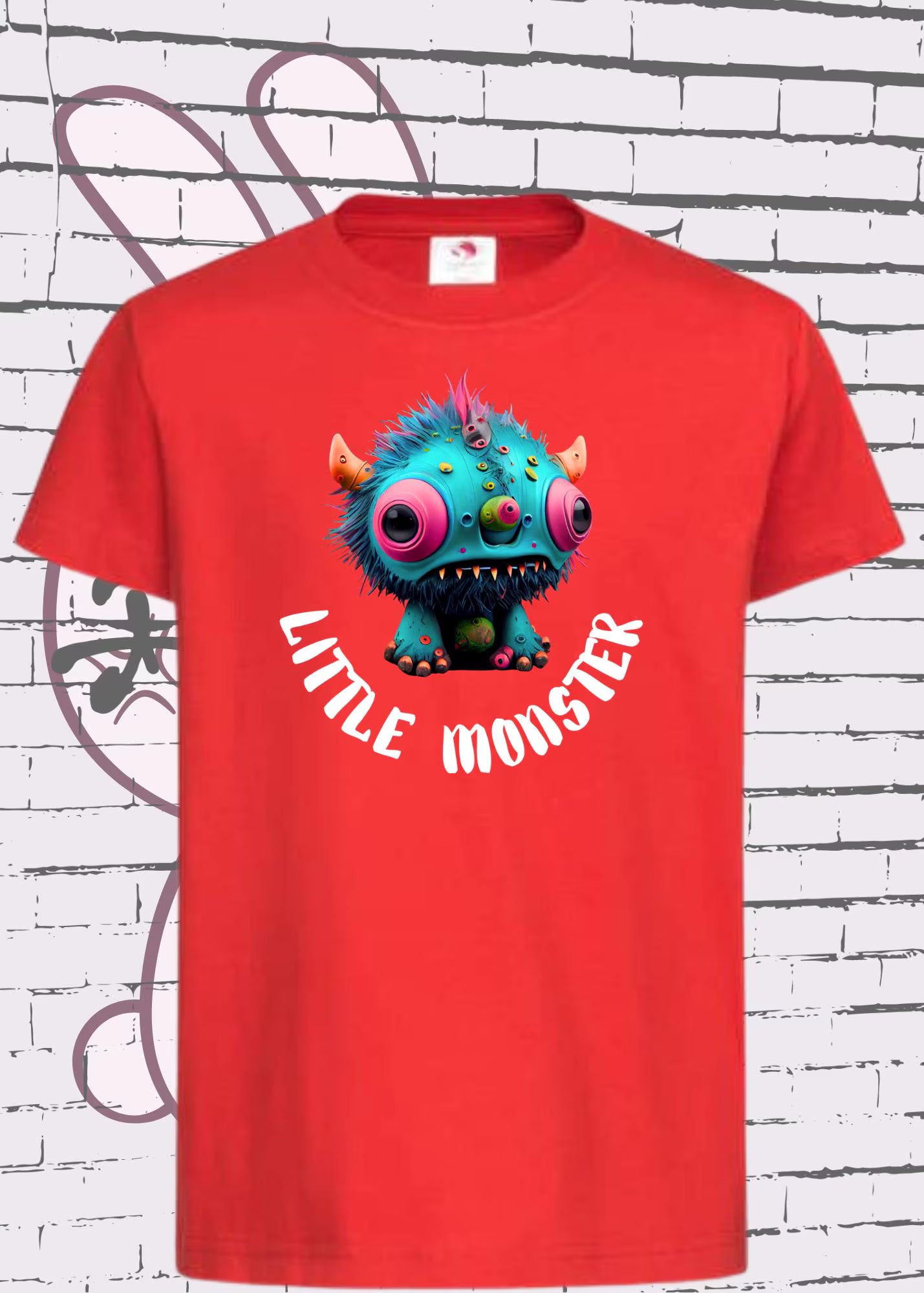 👹 Kinder T-Shirt Little Monster - Süßes Monster Shirt für Kids 🎨