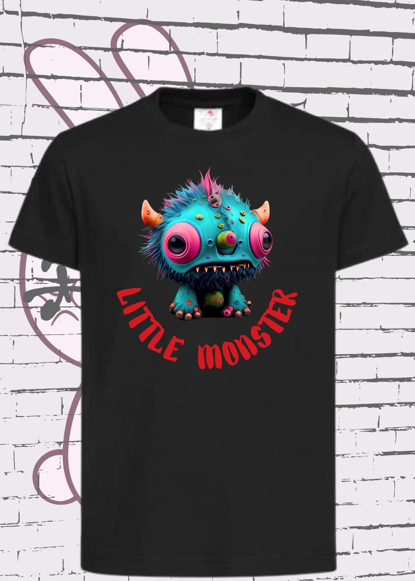 👹 Kinder T-Shirt Little Monster - Süßes Monster Shirt für Kids 🎨