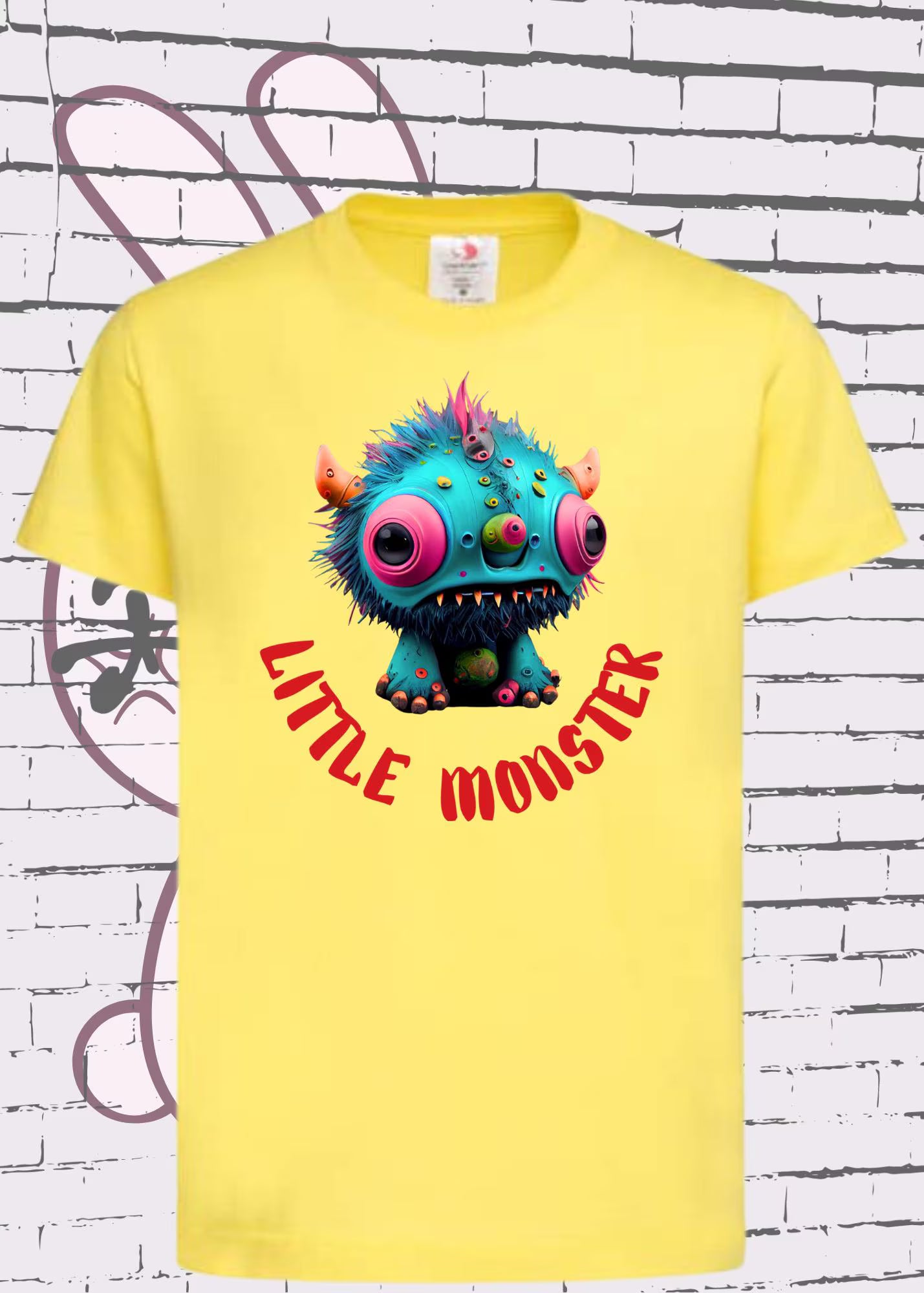 👹 Kinder T-Shirt Little Monster - Süßes Monster Shirt für Kids 🎨