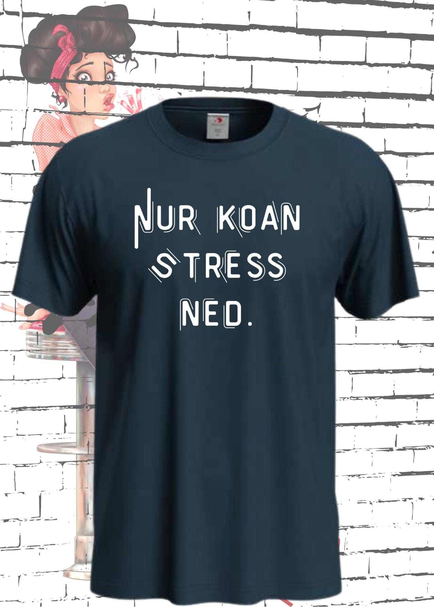 😌 T-Shirt Nur Koan Stress ned 🍺 Bayern T-Shirt Lustige Sprüche Geschenkidee 🎁 Geburtstag Unisex viele Farben 👕