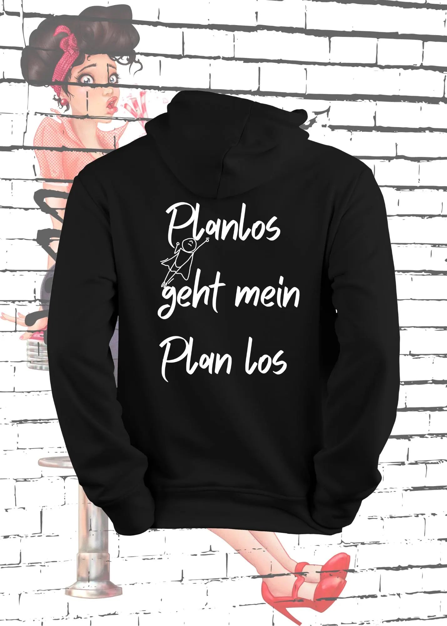 π€·ββοΈ Planlos geht mein Plan los - Chaos Unisex Hoodie Kapuzenpulli π
