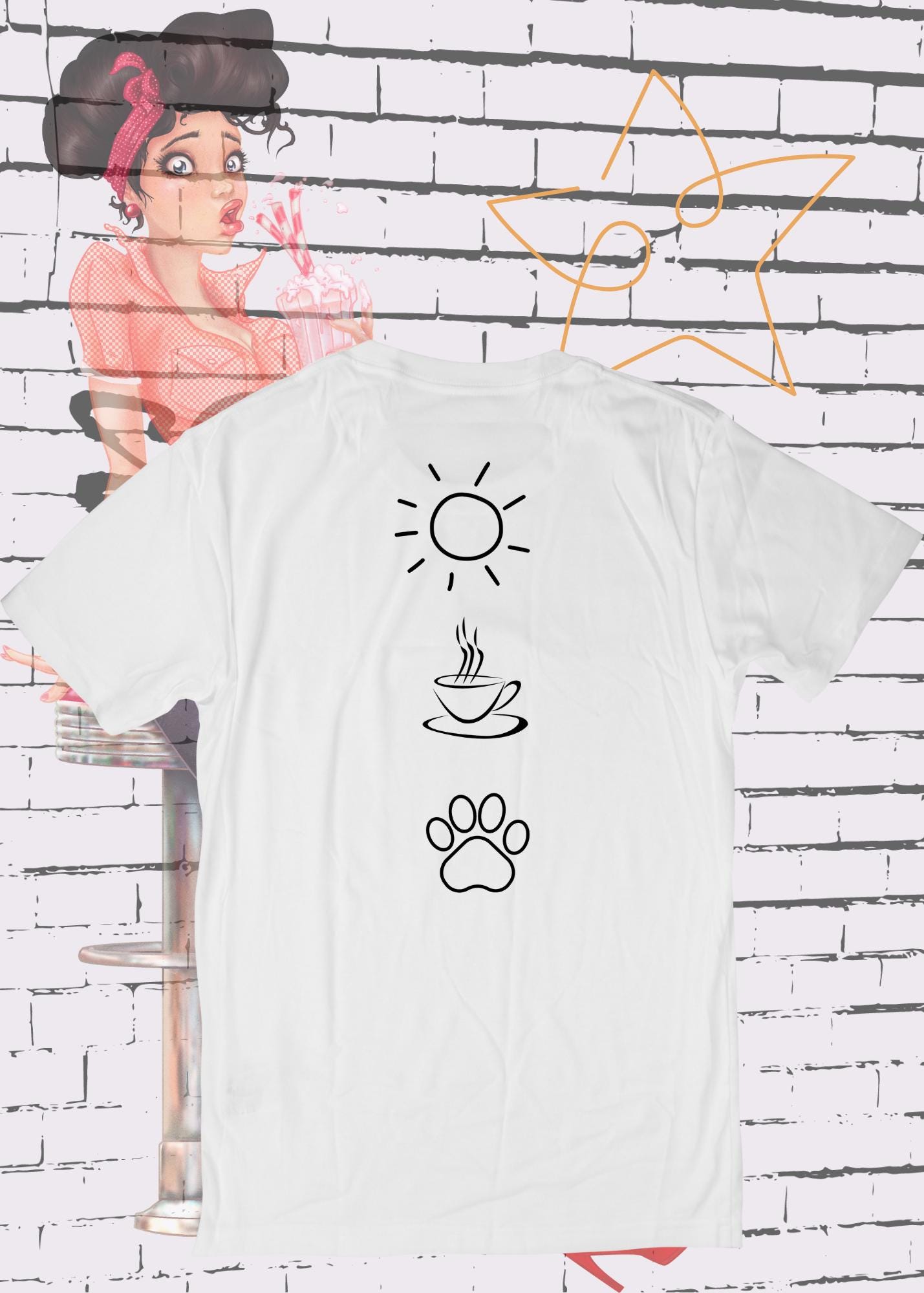 π¨ Herren T-Shirt I'm a simple Man β Kaffee Sonnenschein Hunde π Witziges Statement Shirt π Lustiges Geschenk π