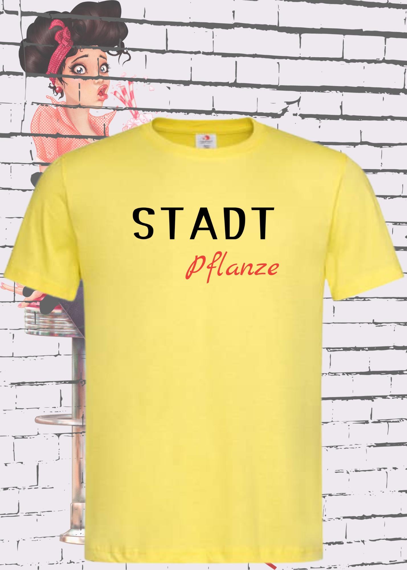 🌱 T-Shirt 'Stadtpflanze' 🏙️ - Witziges Spruch-Shirt für Urban-Naturliebhaber 😂