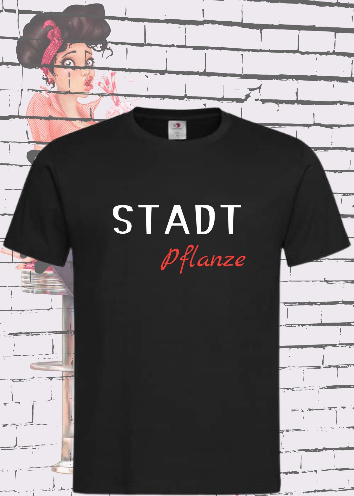 🌱 T-Shirt 'Stadtpflanze' 🏙️ - Witziges Spruch-Shirt für Urban-Naturliebhaber 😂