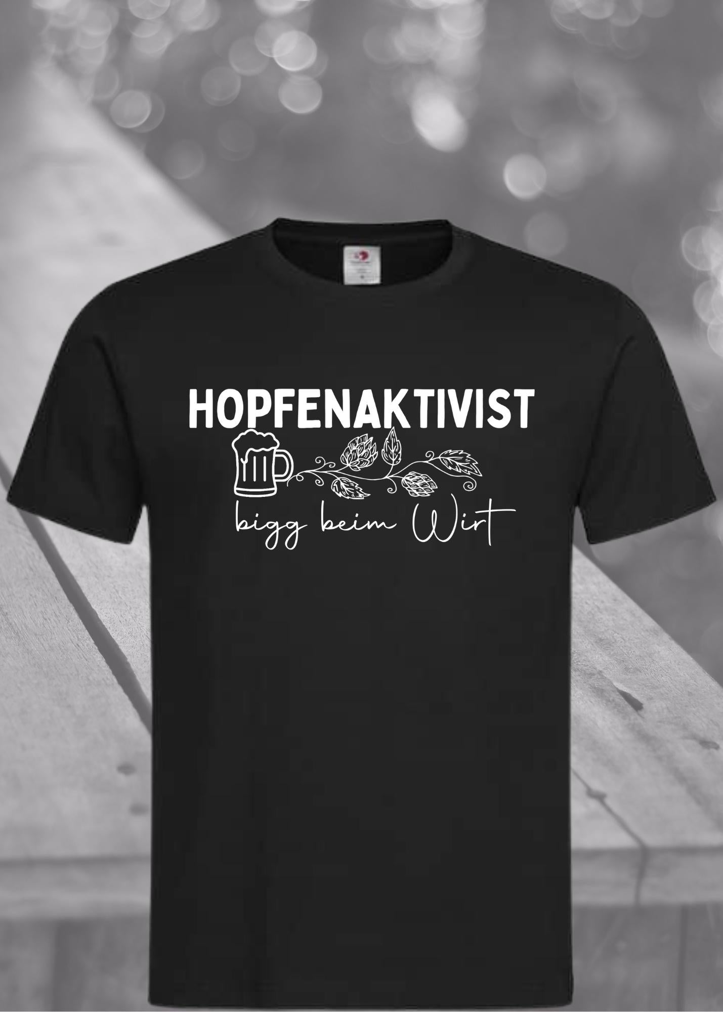 🍺🌾Herren T-Shirt 'Hopfenaktivist bigg beim Wirt' - Witziges Bier-Shirt Geschenkidee 😂